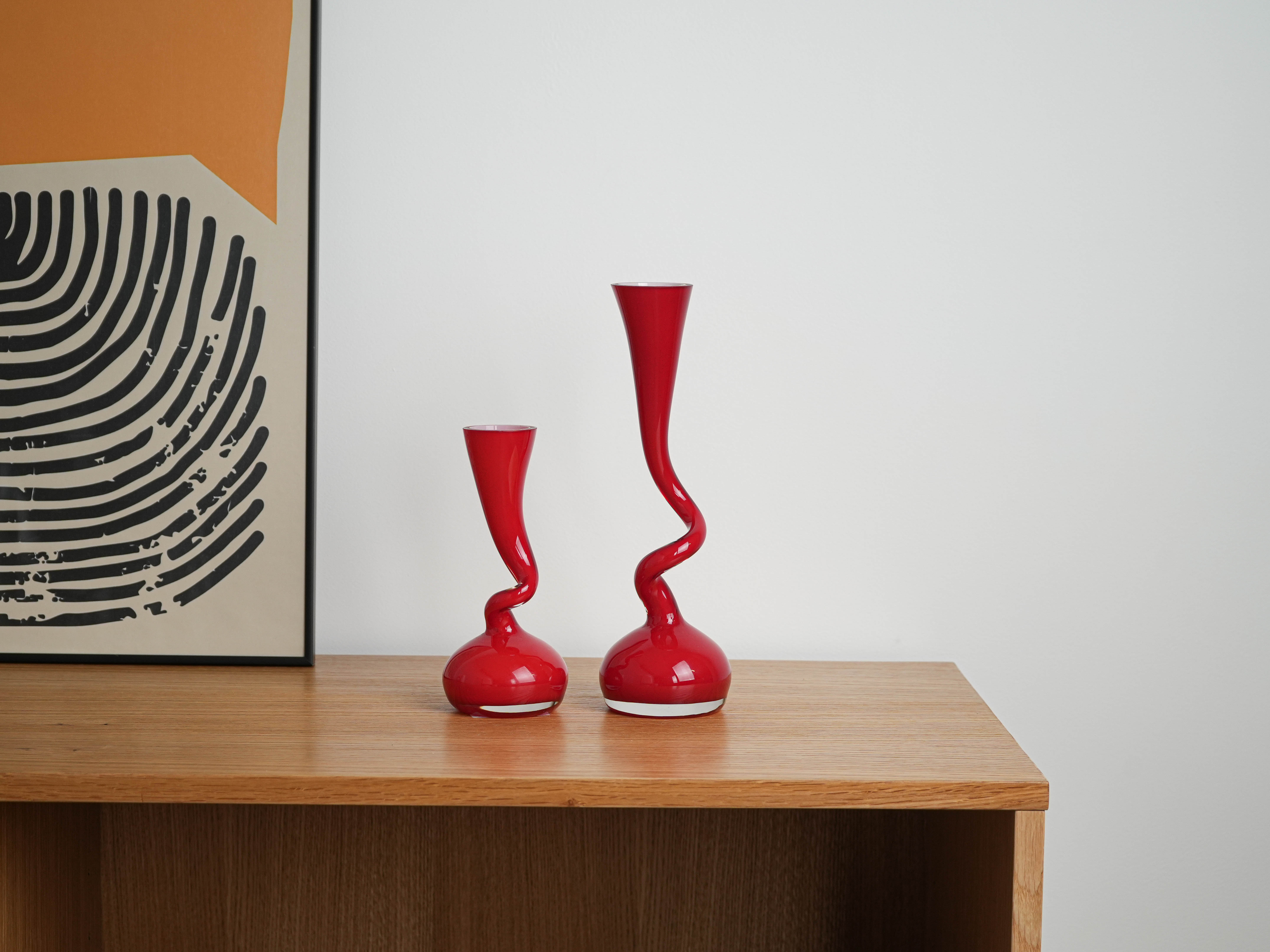 Swing Vase Ceramic Red
