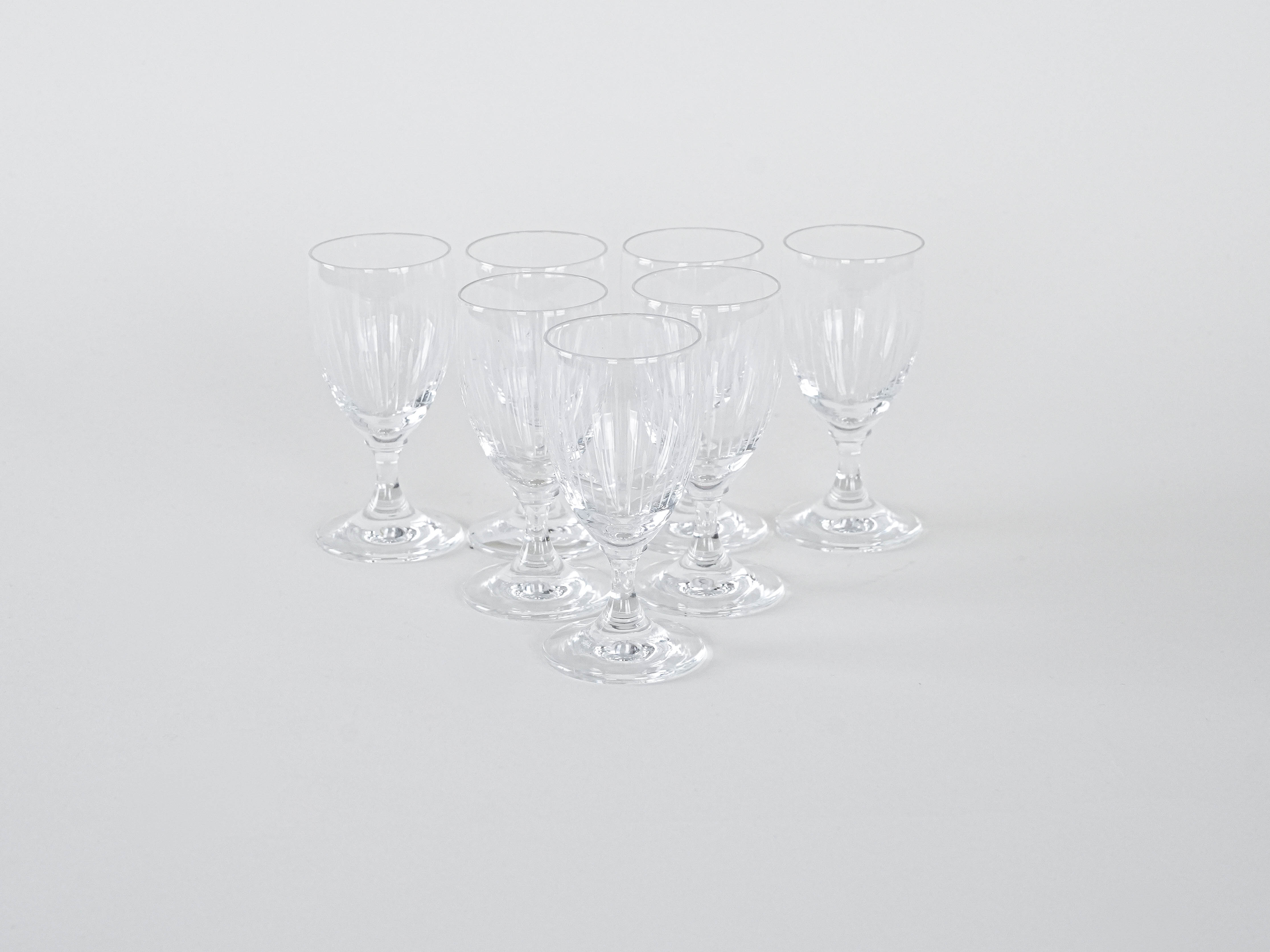 7x Kristallgläser Transparent