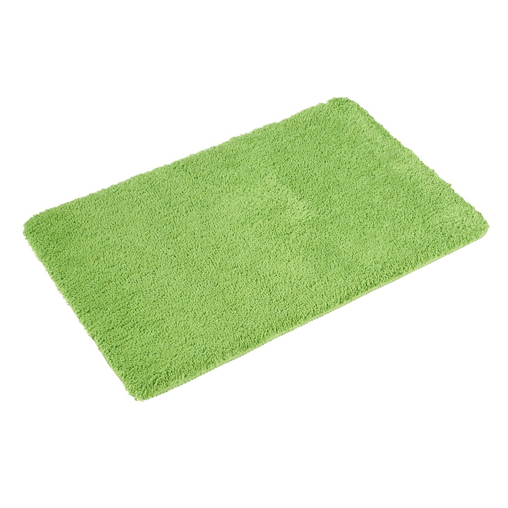 Flauschige Hochflor Badematte Grün Öko-Tex Standard 100