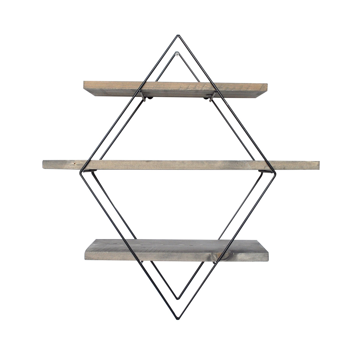 Wr007 Wooden veneer shelf Black