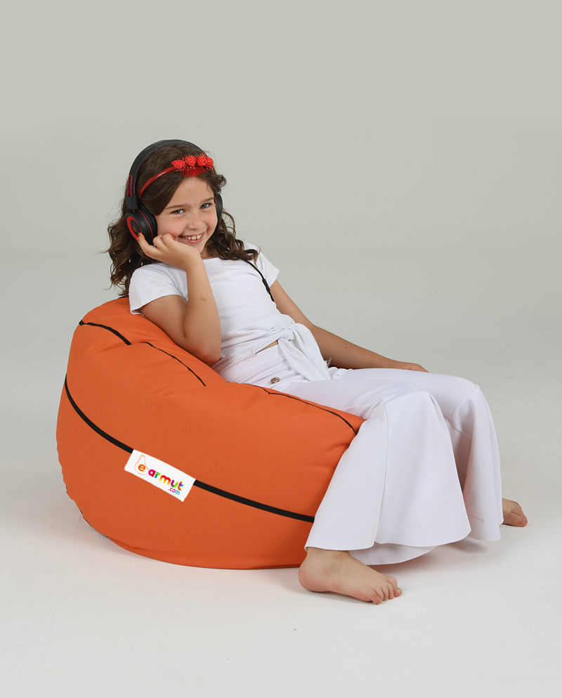 Basketball Kids Garten Sitzsack Rot