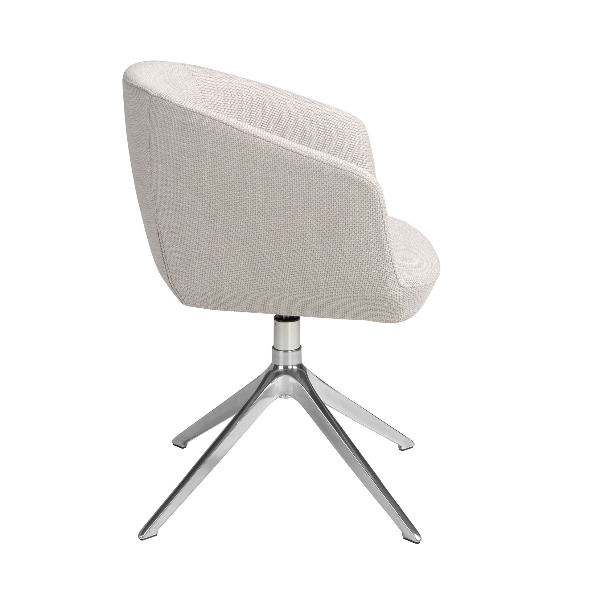 Drehbarer Stuhl Textil Grau