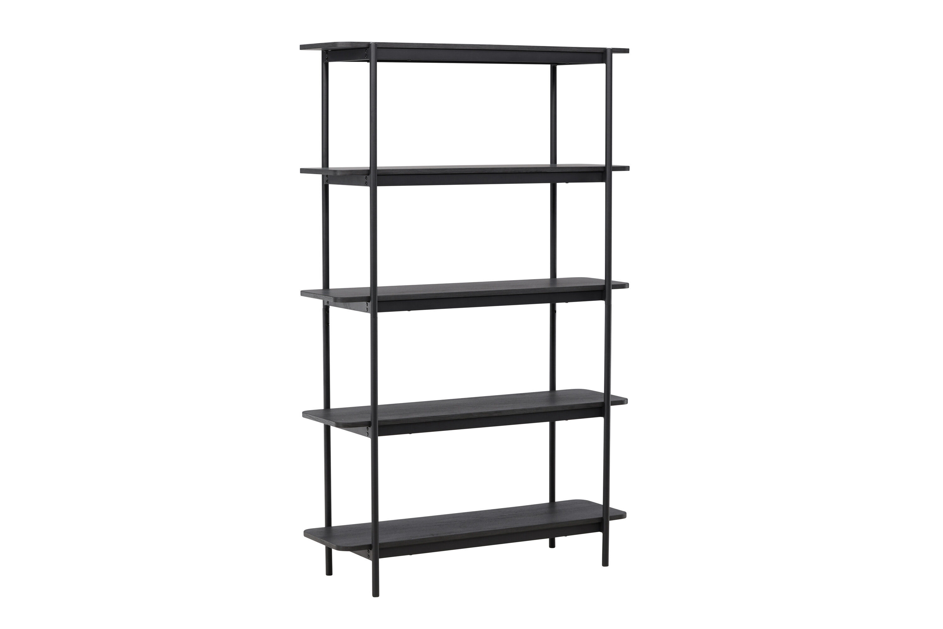 Home Shelf Wood Black