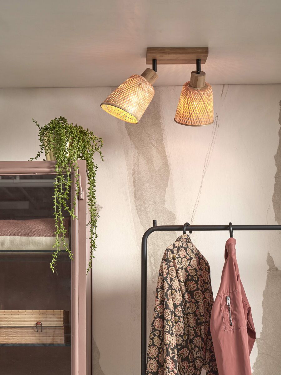 Deckenleuchte Java Bambus Beige