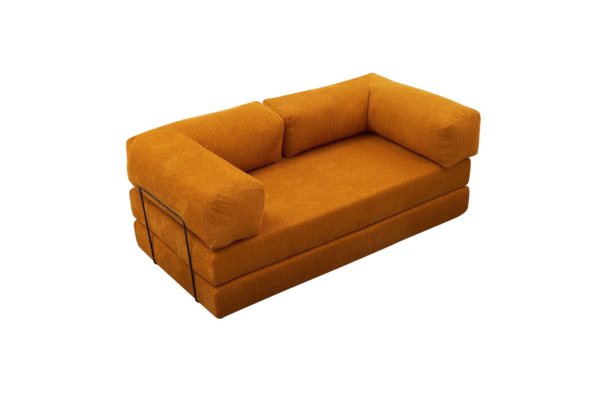 Comfort Schlafsofa 2-Sitzer Orange