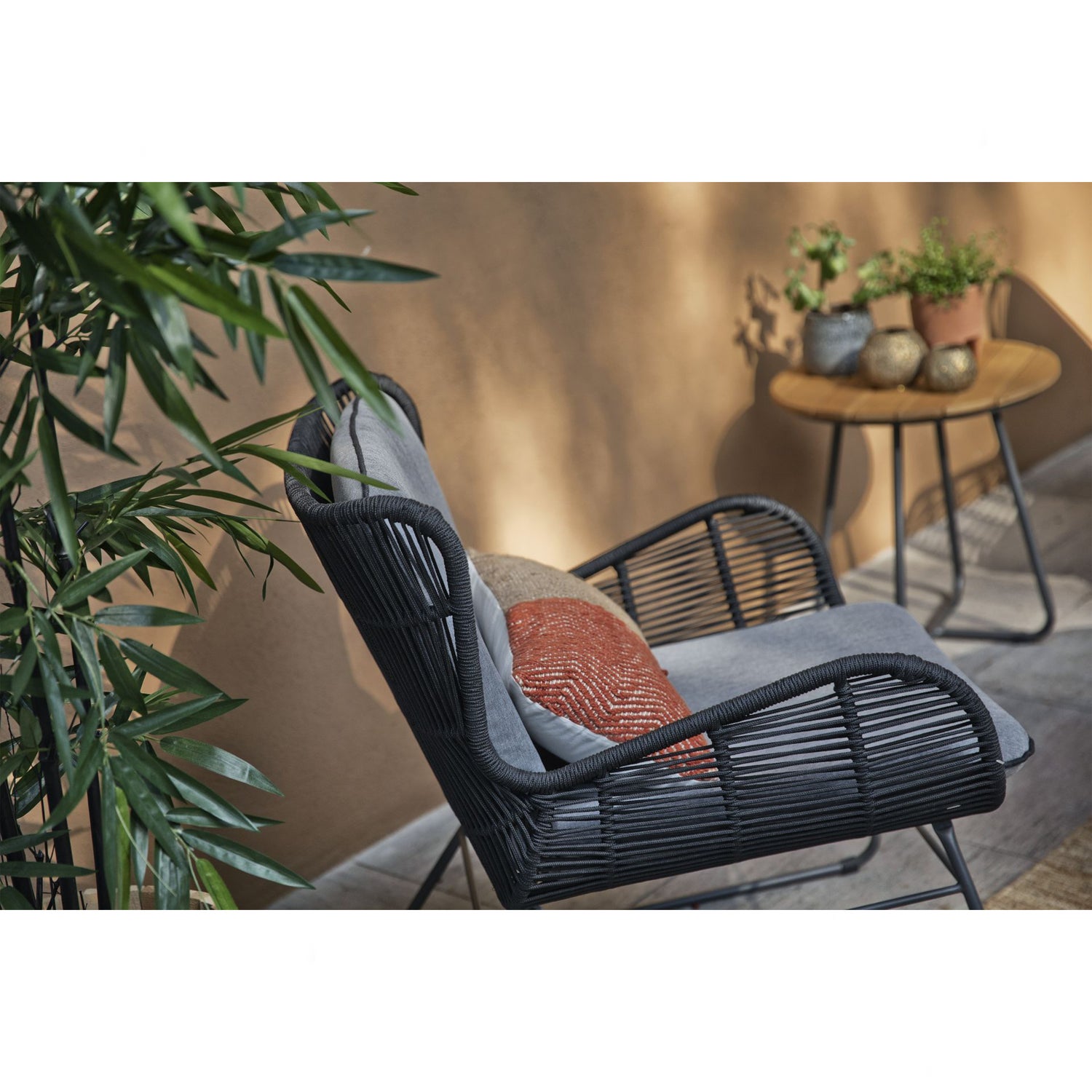 Grace Garten Loungesessel Stahl Anthrazit