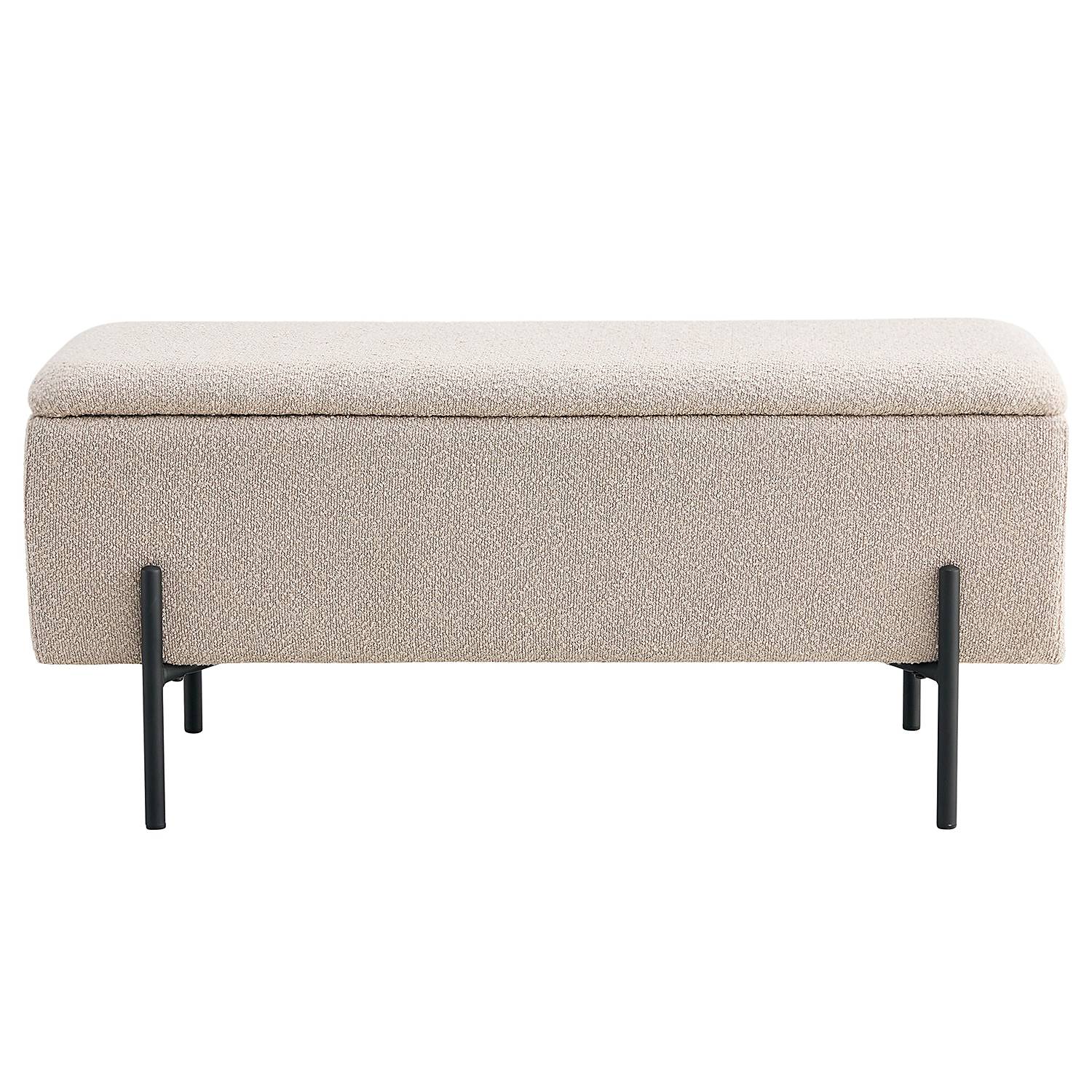 Watford Upholstered Bench Steel Beige