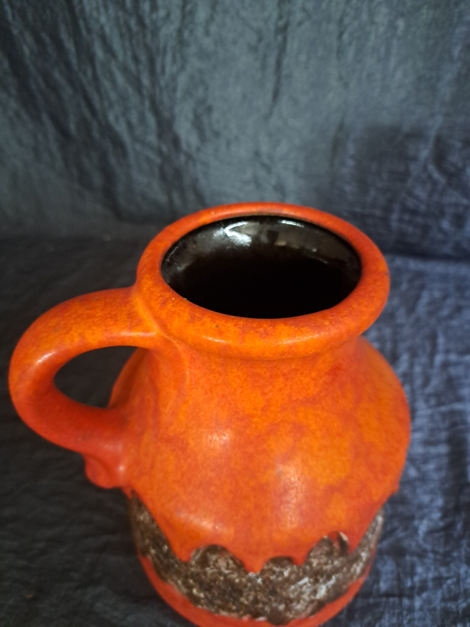 Vintage Vase Keramik Orange