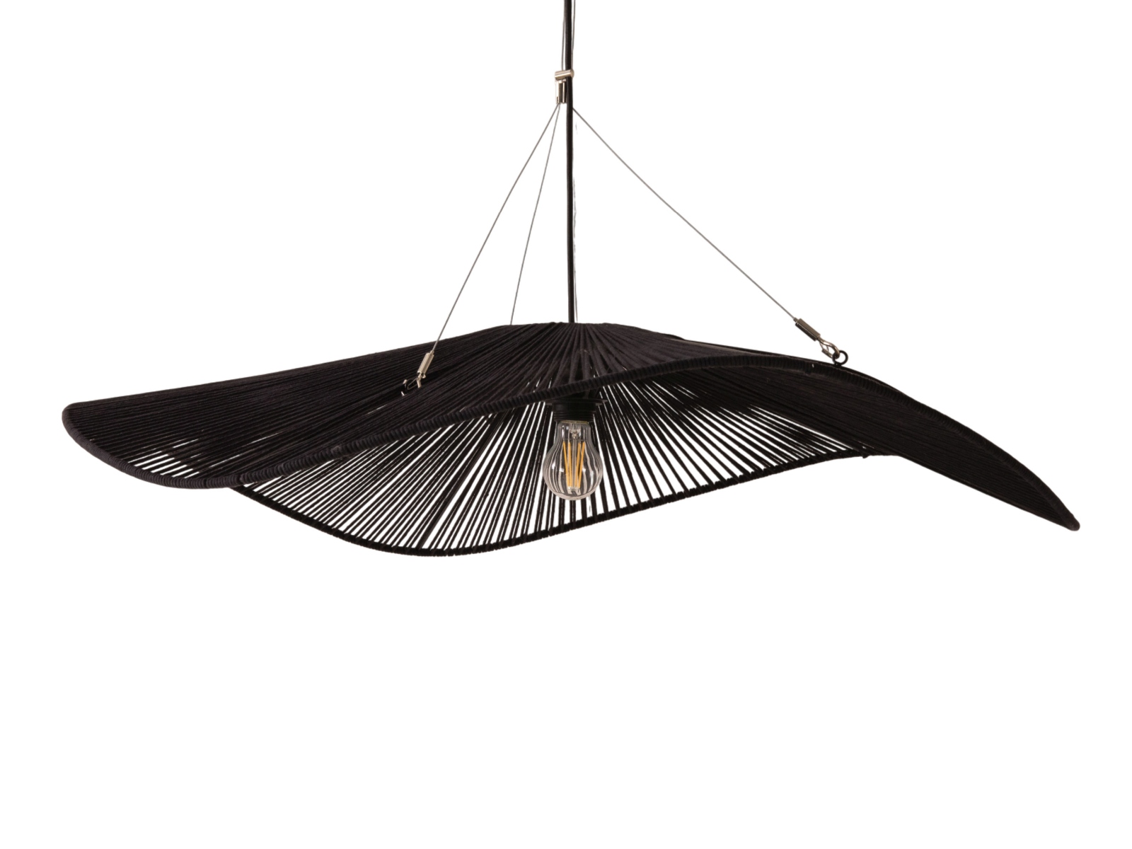 Palmier Pendant Light Black Metal 100x100x22 cm