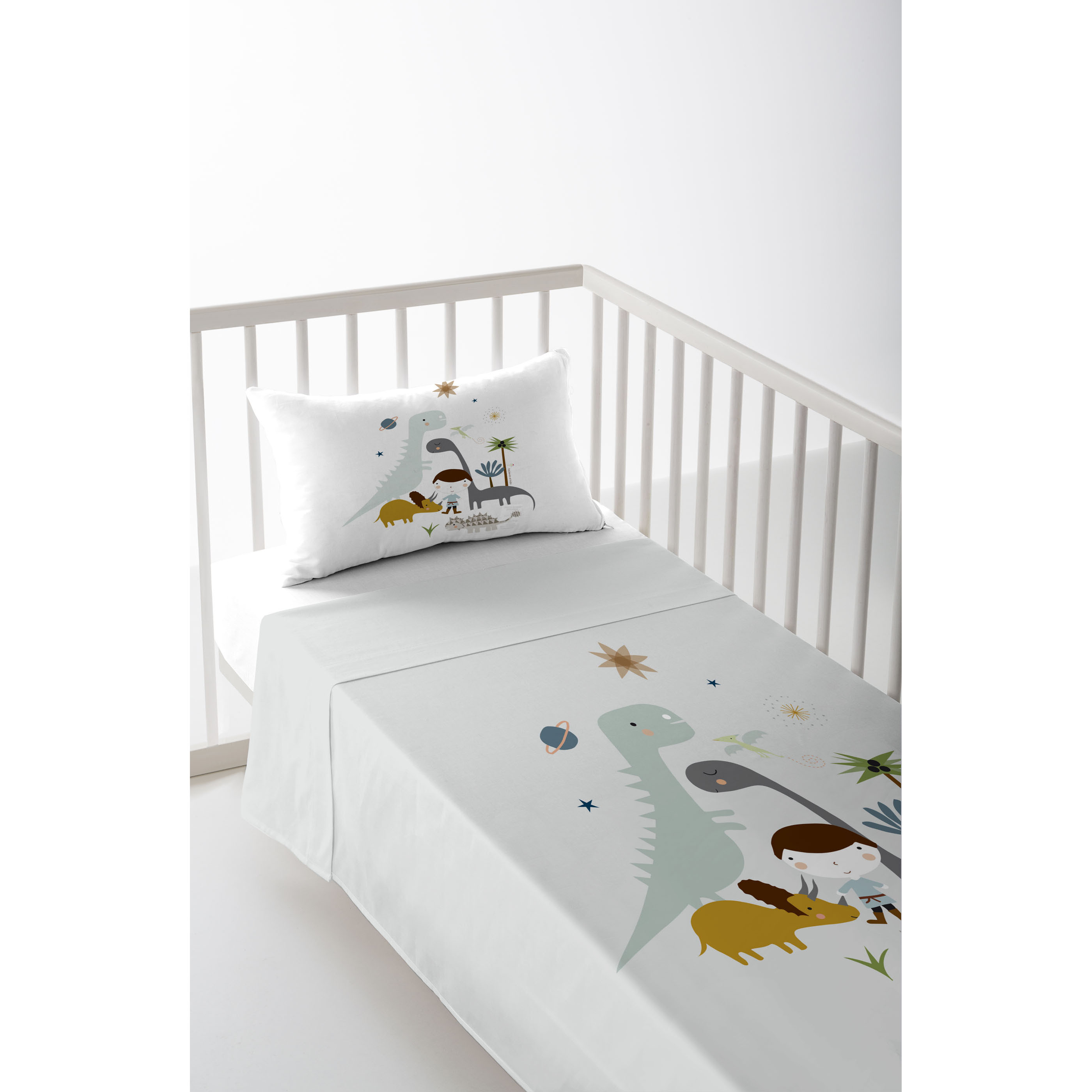 Bettlaken & Kopfkissenbezug für Bettbreite 60cm Baumwolle