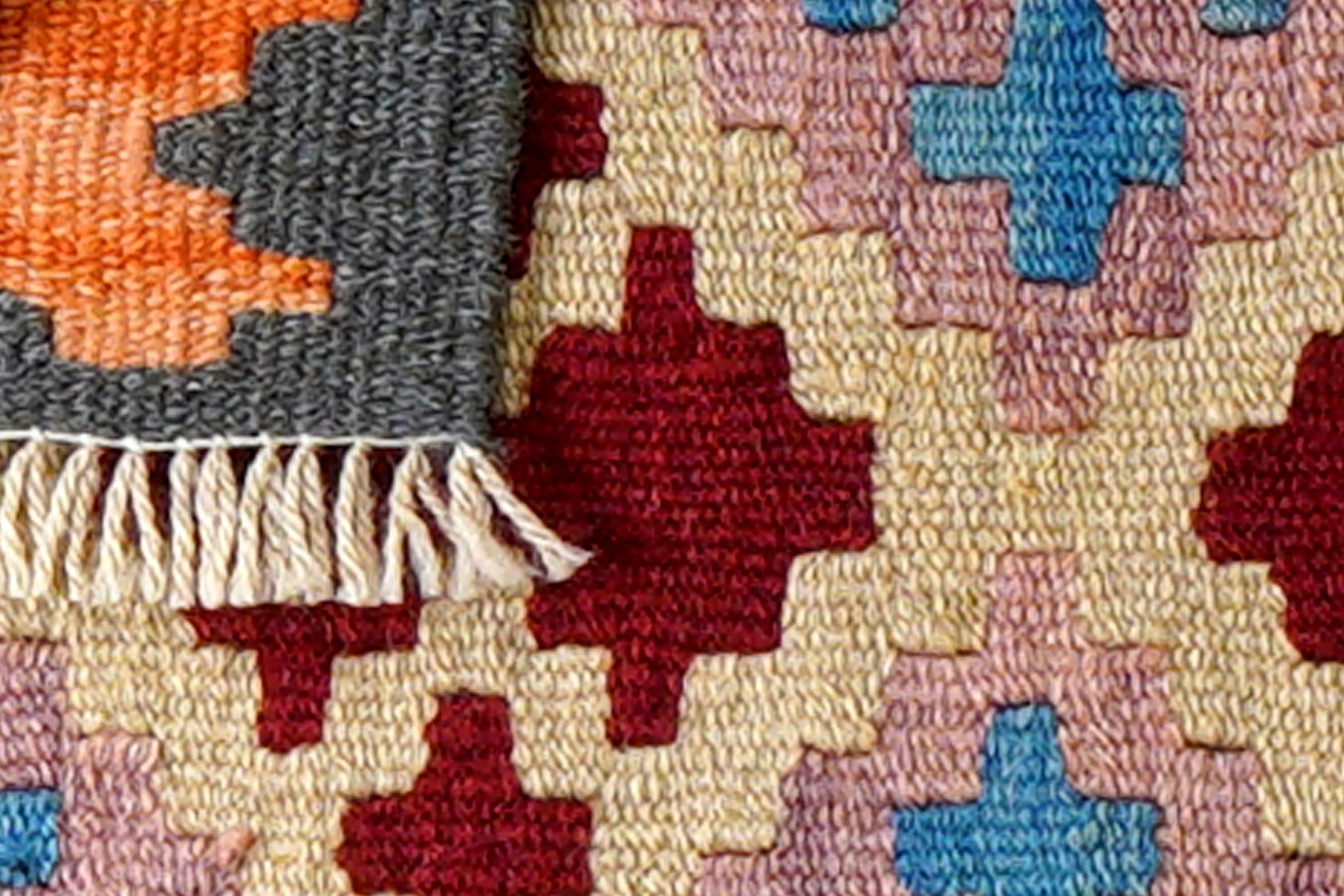 Kilim Gashgai Teppich Wolle Mehrfarbig
