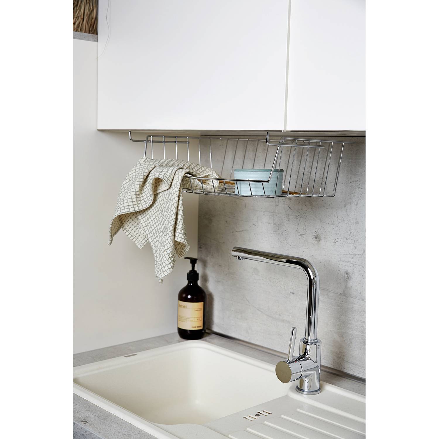 Allen Regaleinhängekorb 2er-Set Stahl Silber