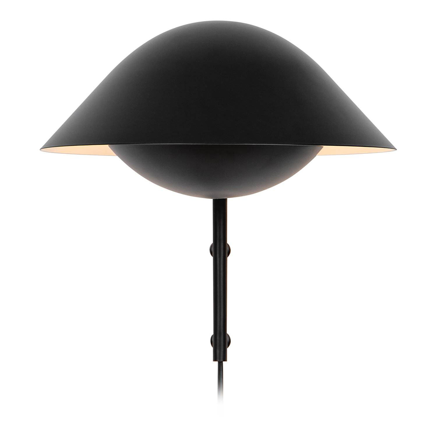 Freya Wandleuchte Aluminium Schwarz 1-flammig