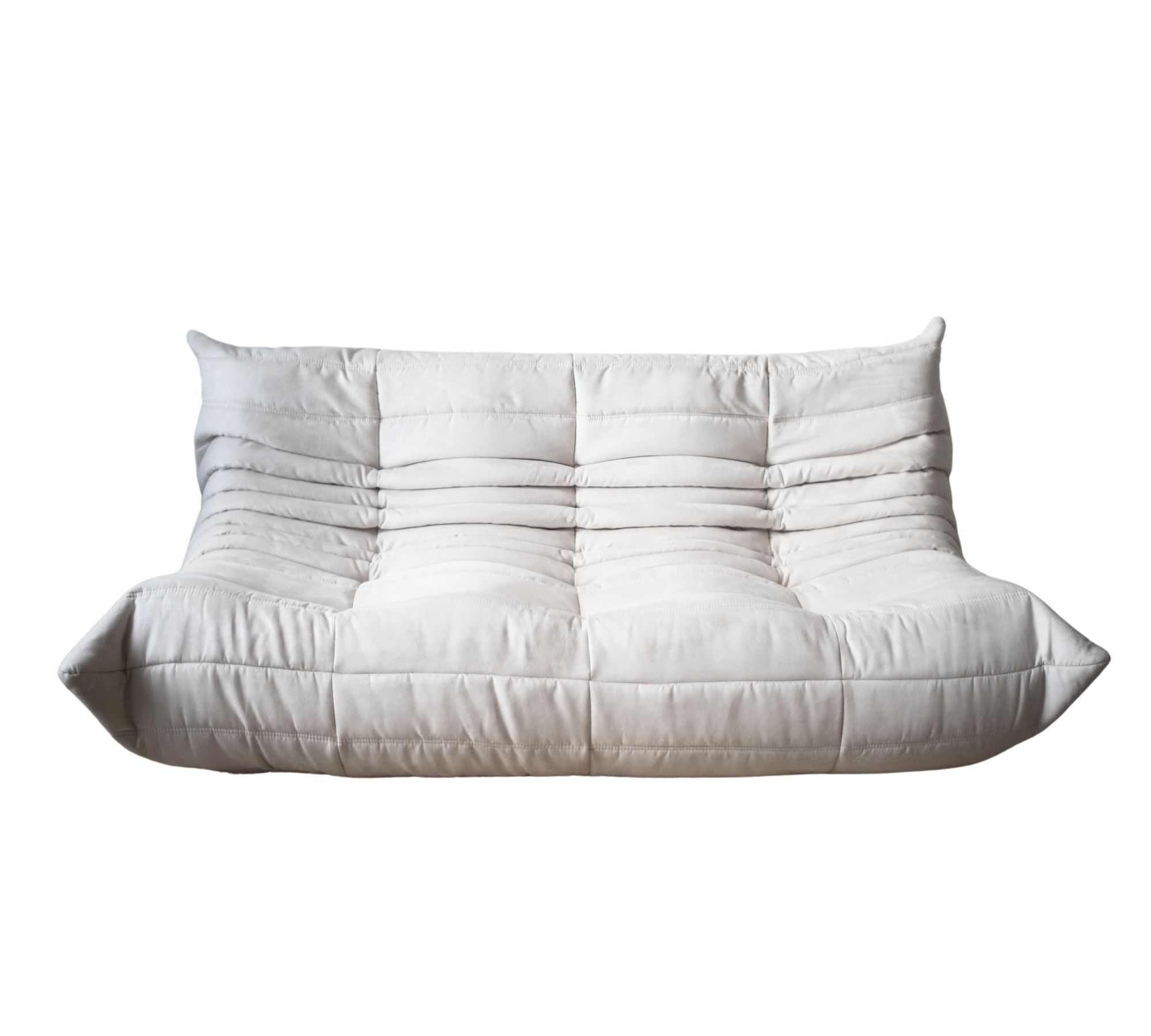 Togo Sofa 3-seater faux leather light beige