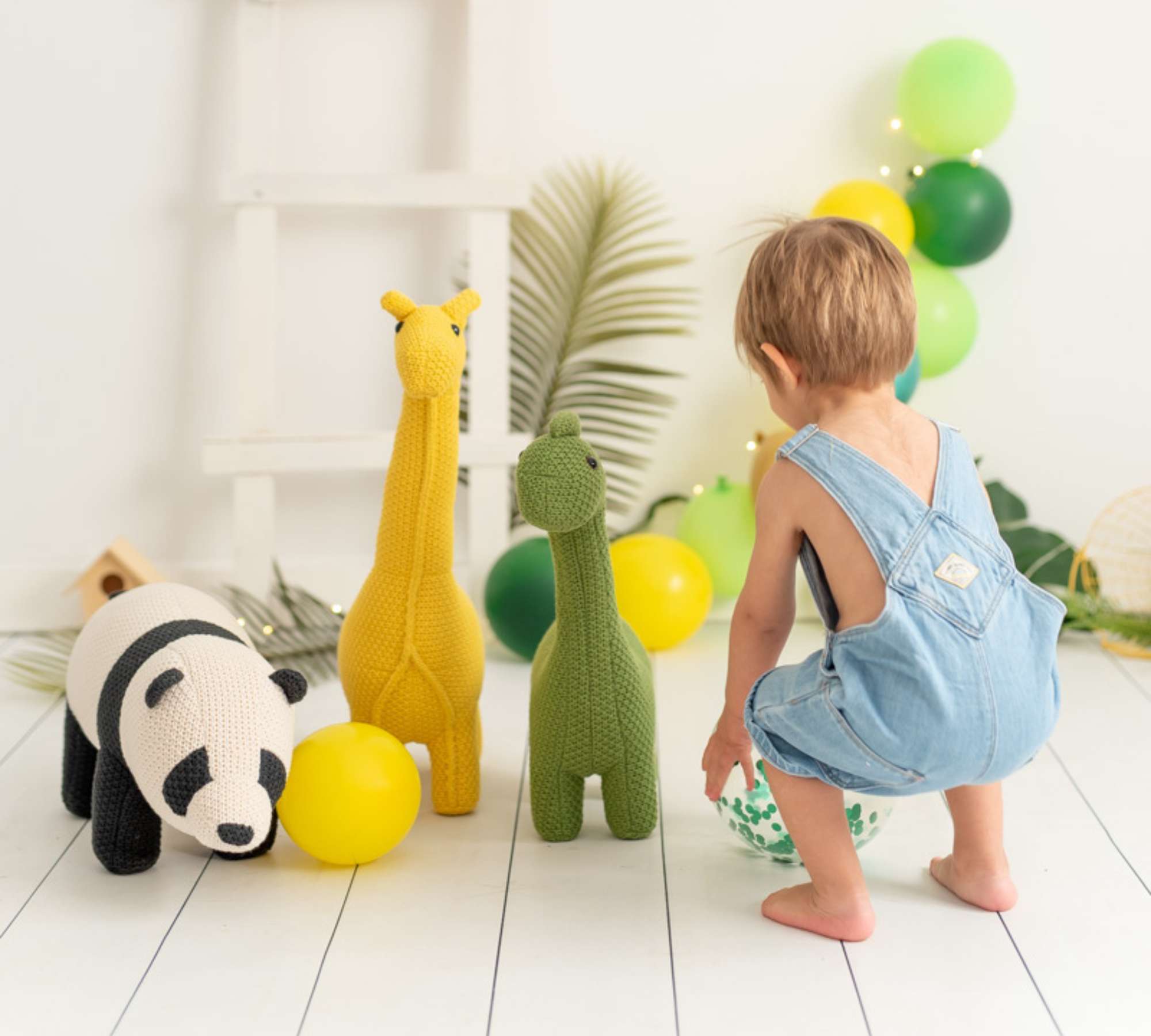 Dino Mini Plush Toy Cotton Green