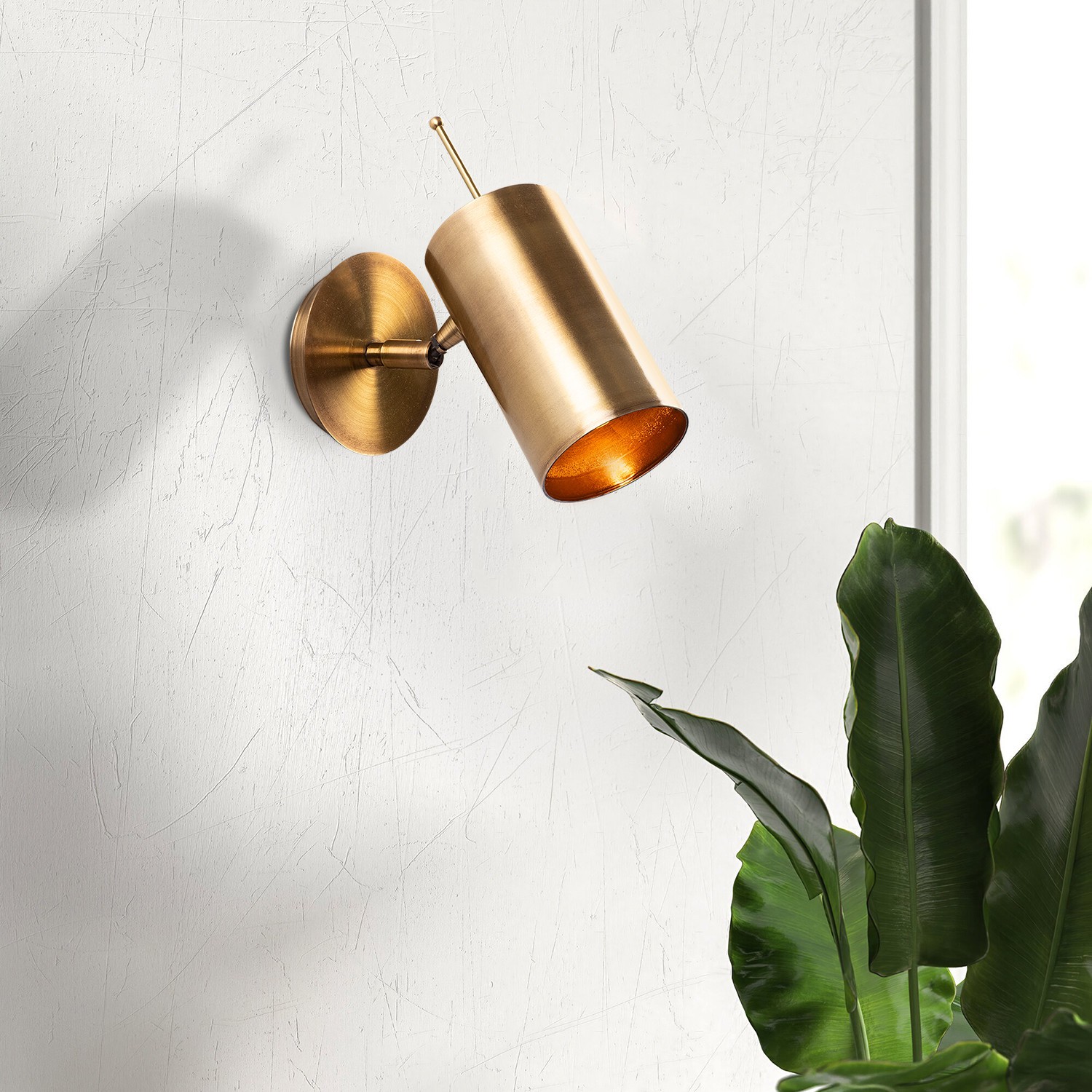 Wall lamp bronze-colored metal