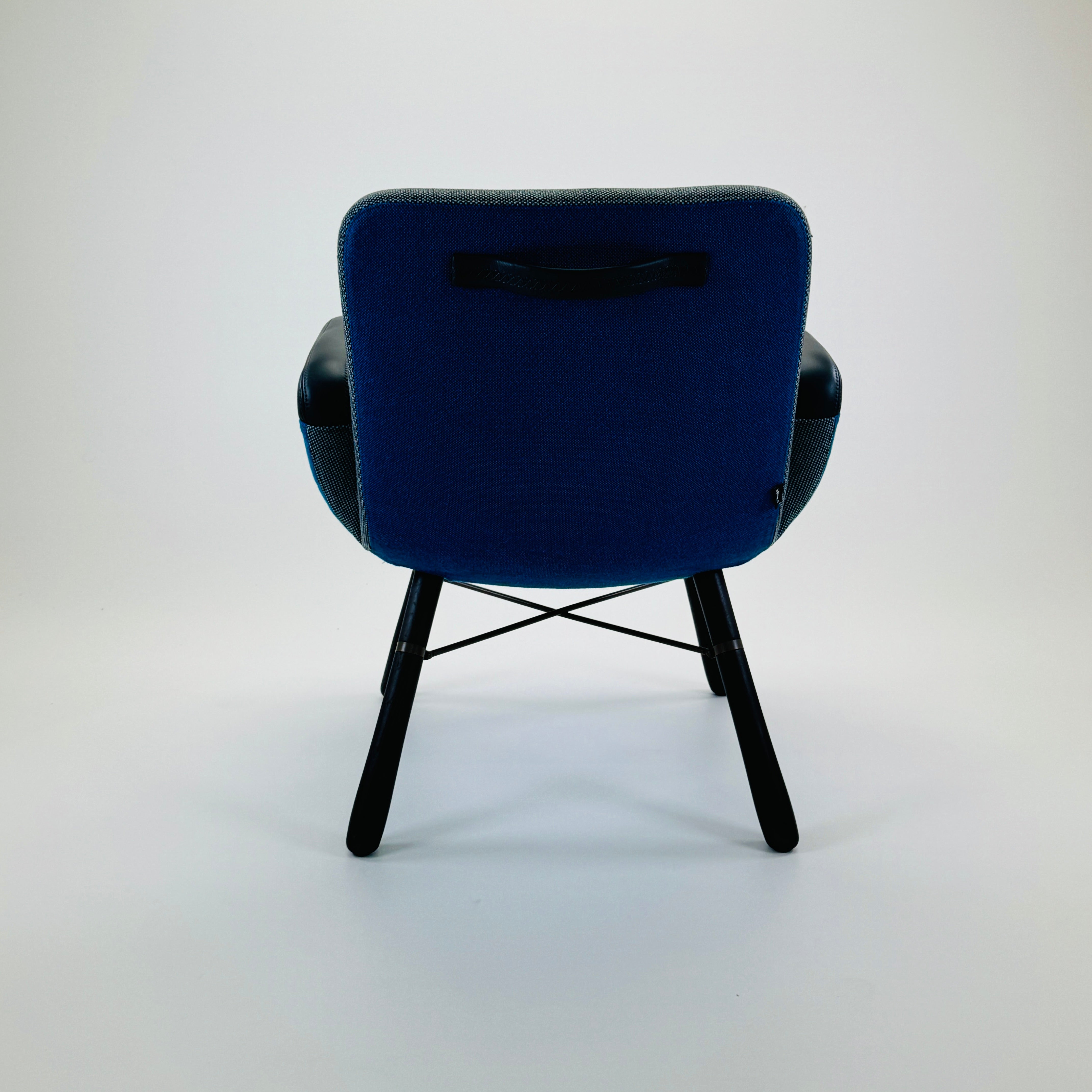 East River Chair Leder Blau