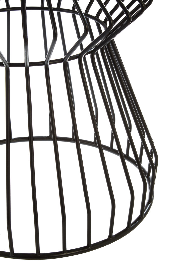 Corina Round Side Table Iron Black 41cm