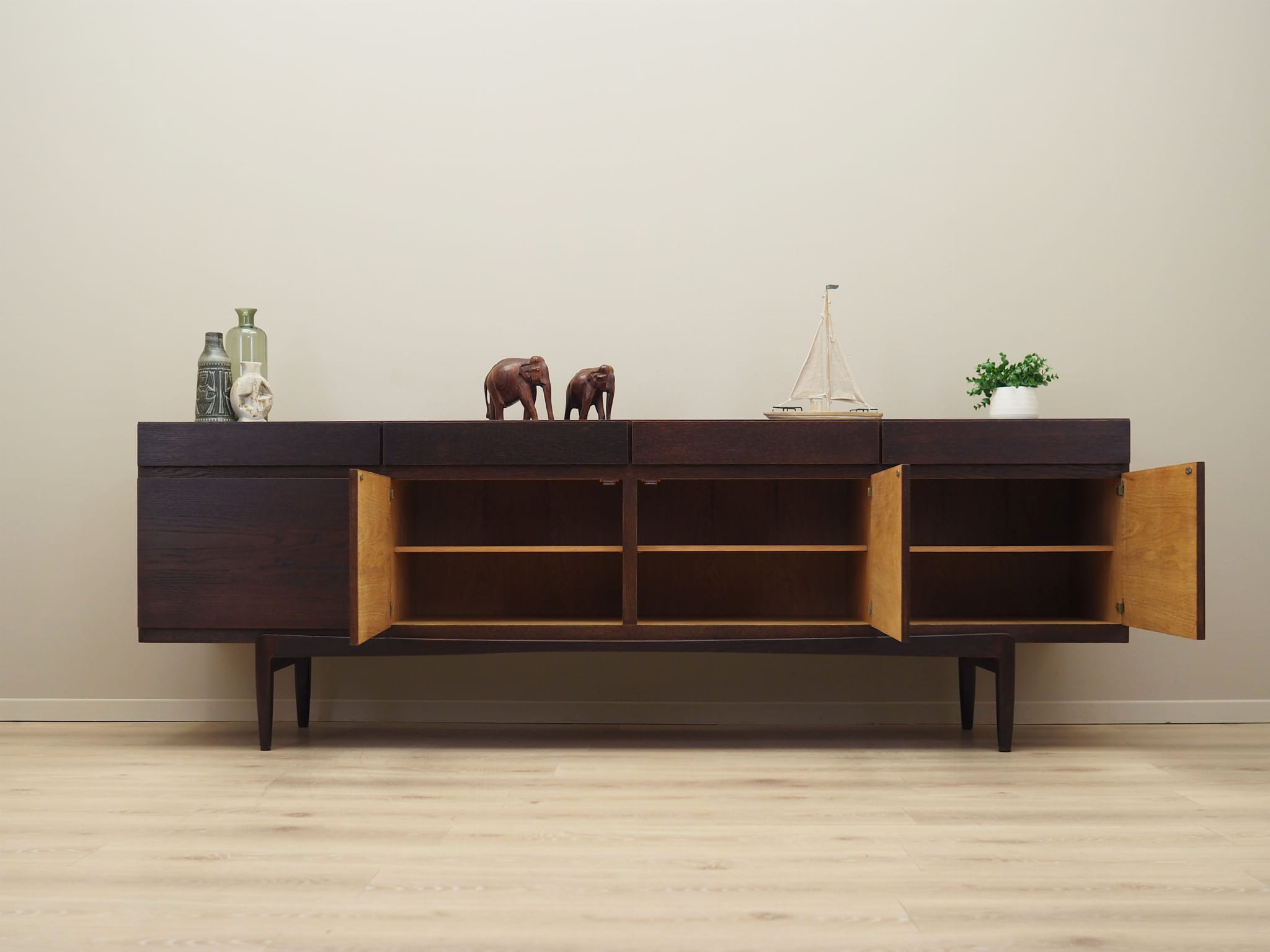 Sideboard Wood Brown 1970s