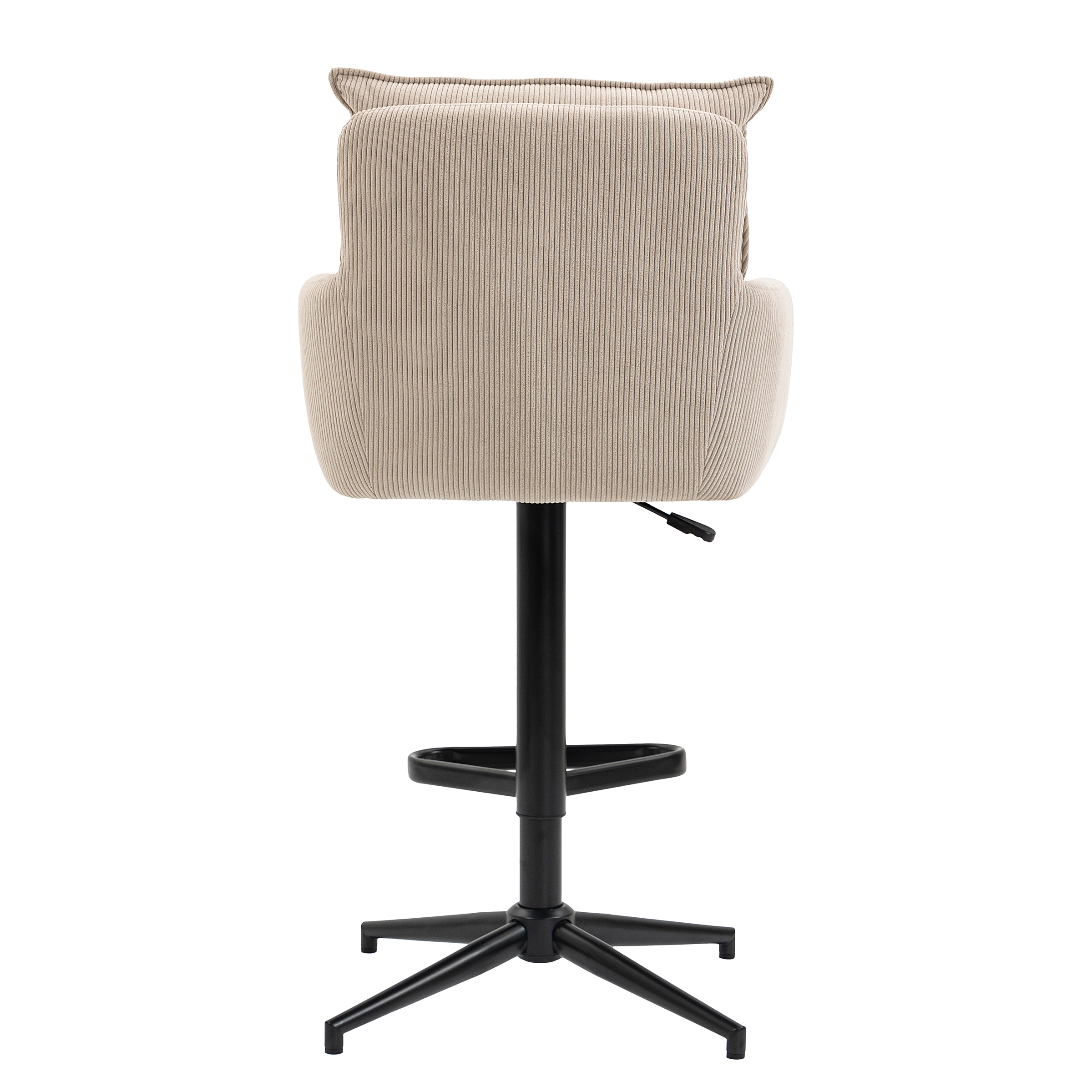 Bar stool DIDRIP Set of 2 Height adjustable Cappuccino