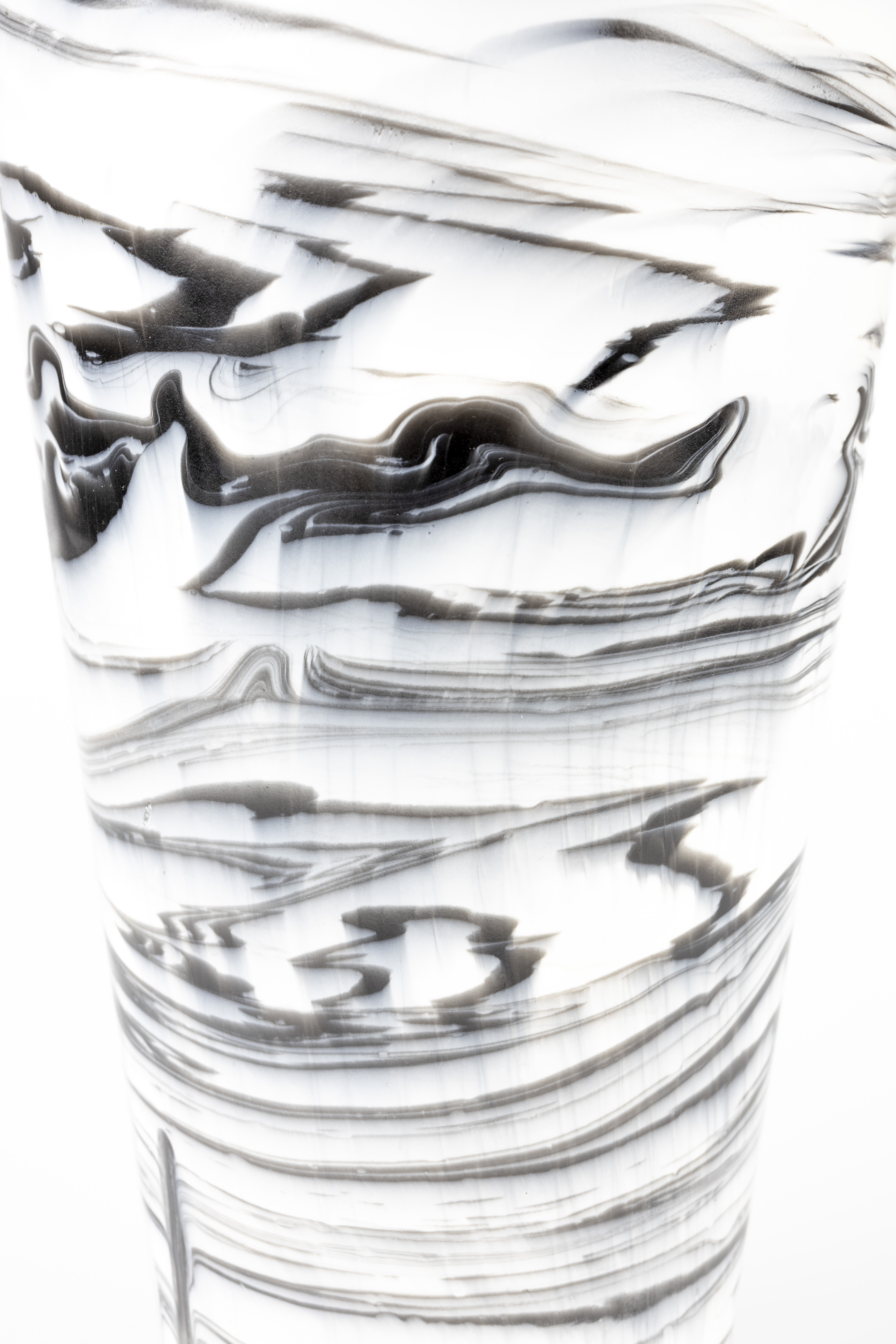 Conic Vase Kunststoff Grau