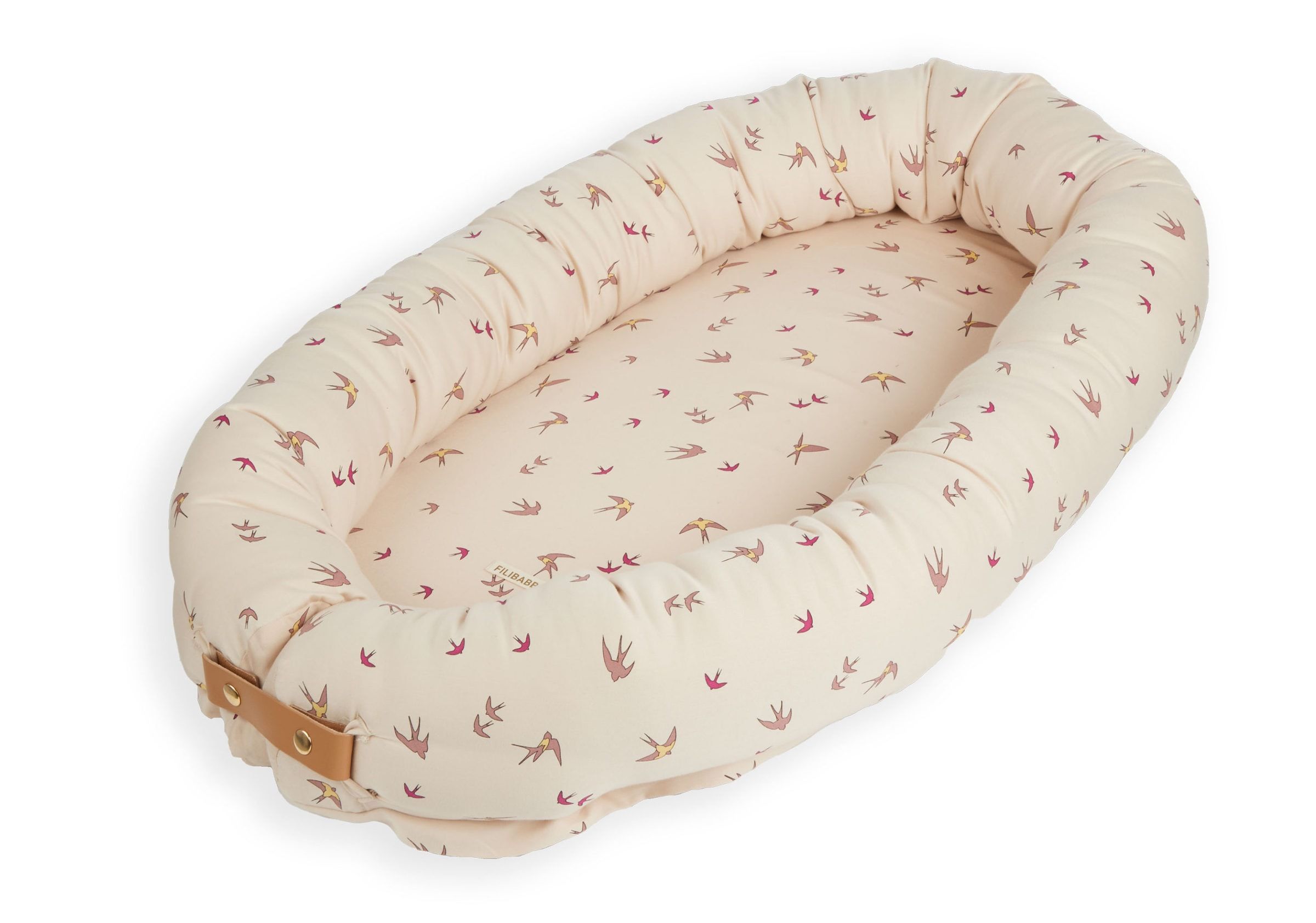 Dancing Swallow Babynest Bio-Baumwolle Beige