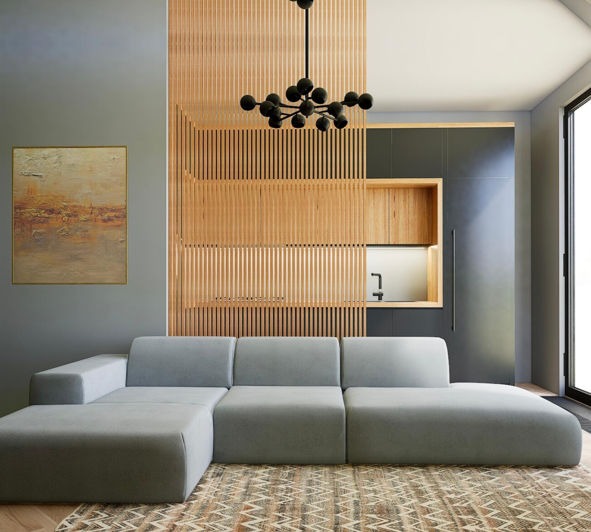 Pyllow Ecksofa Rechts Sandgrau