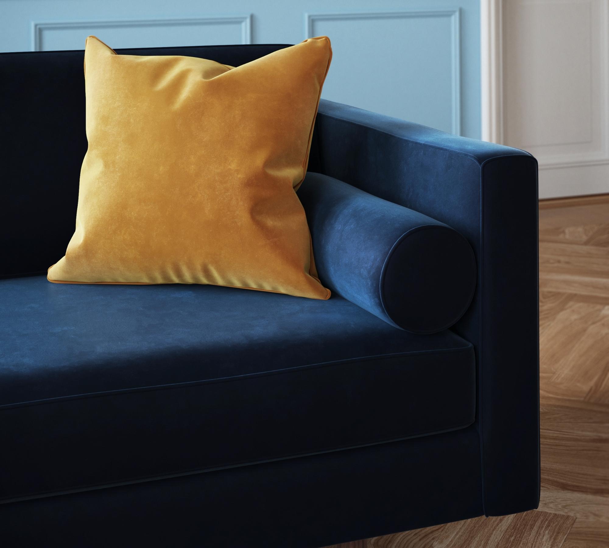 Henry 3-Sitzer Sofa Velour Lux Navy