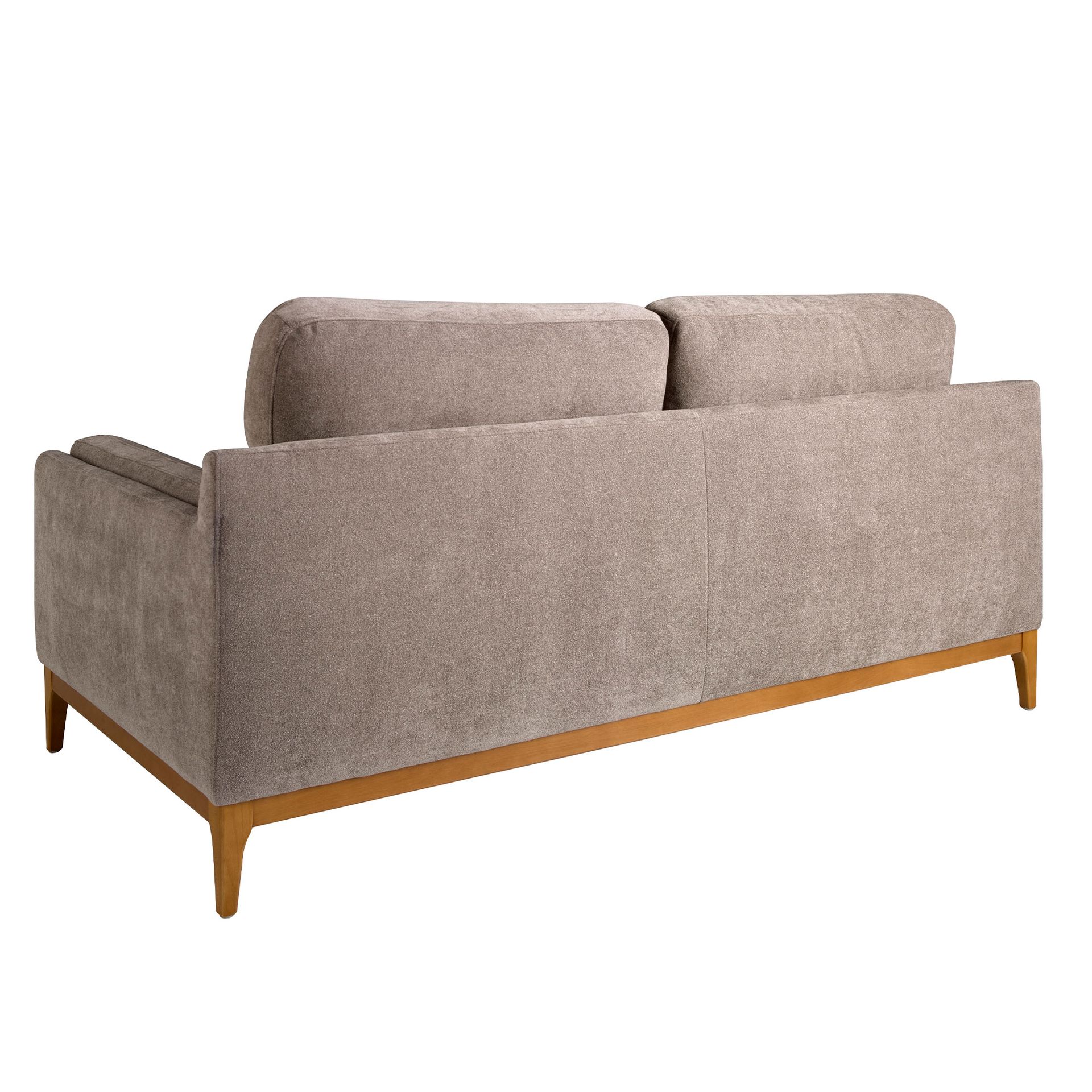 Sofa 2-Sitzer Textil Braun