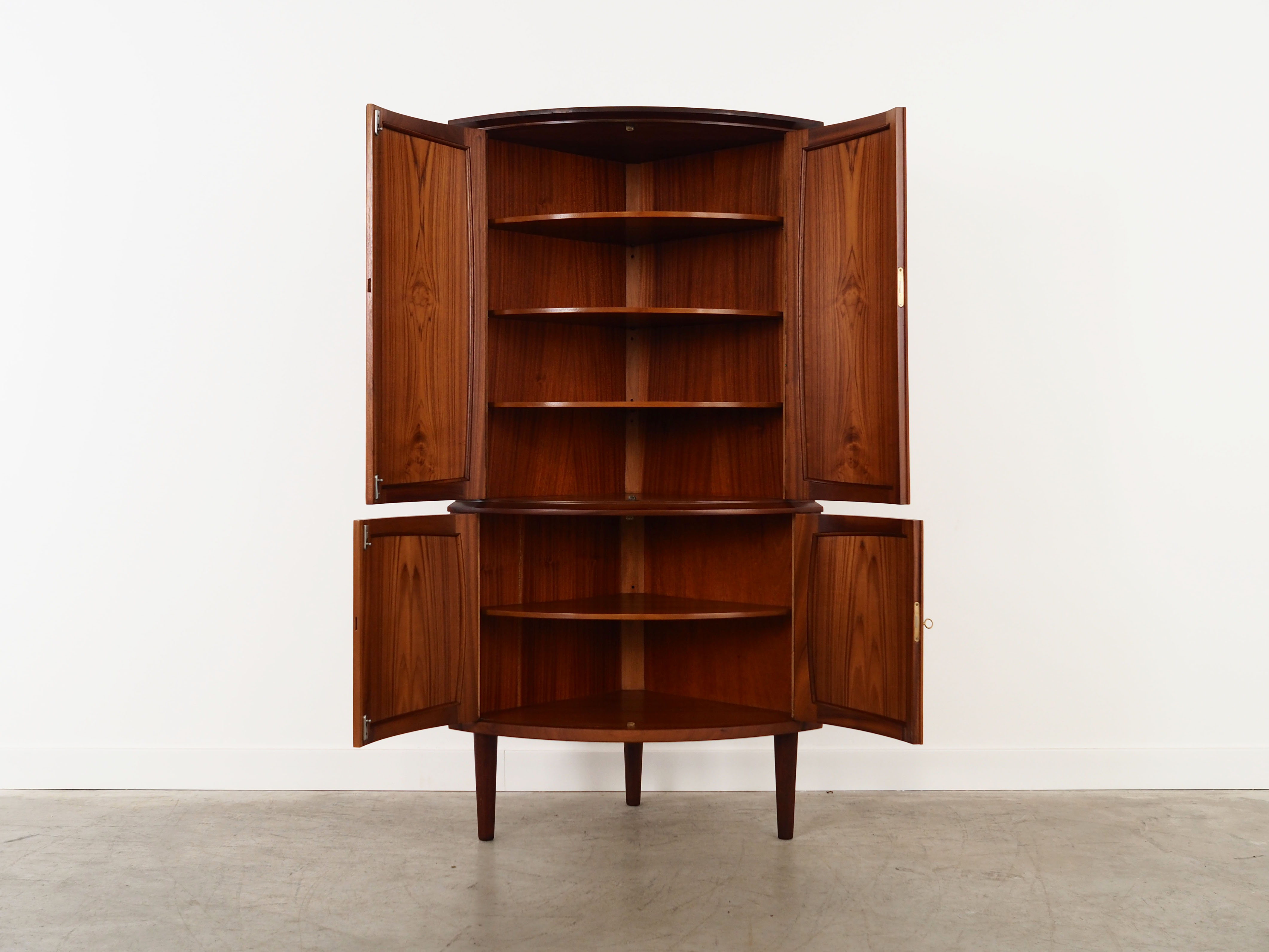 Eckschrank Teakholz 1970er Jahre