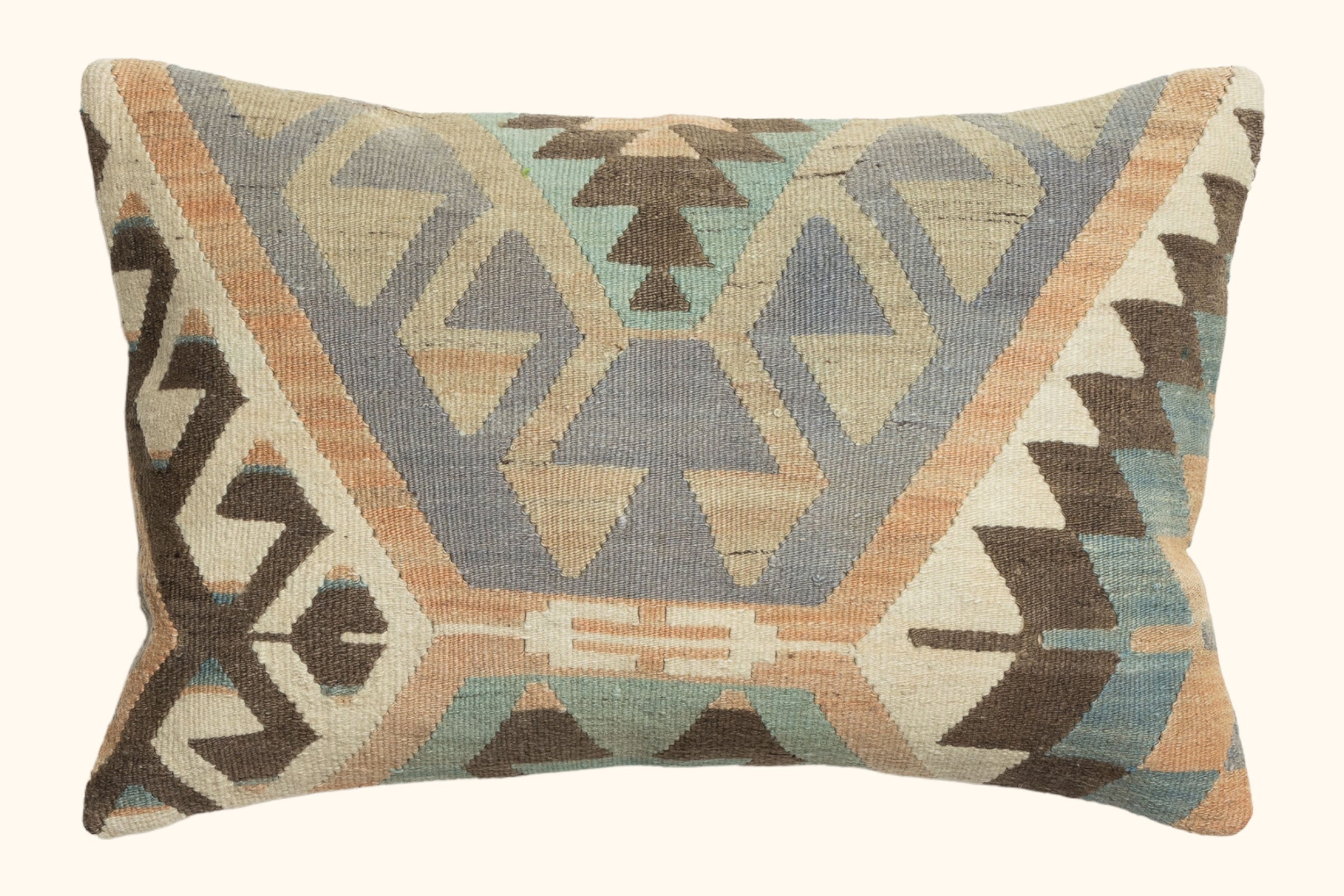 Canal Kilim Kissen Wolle