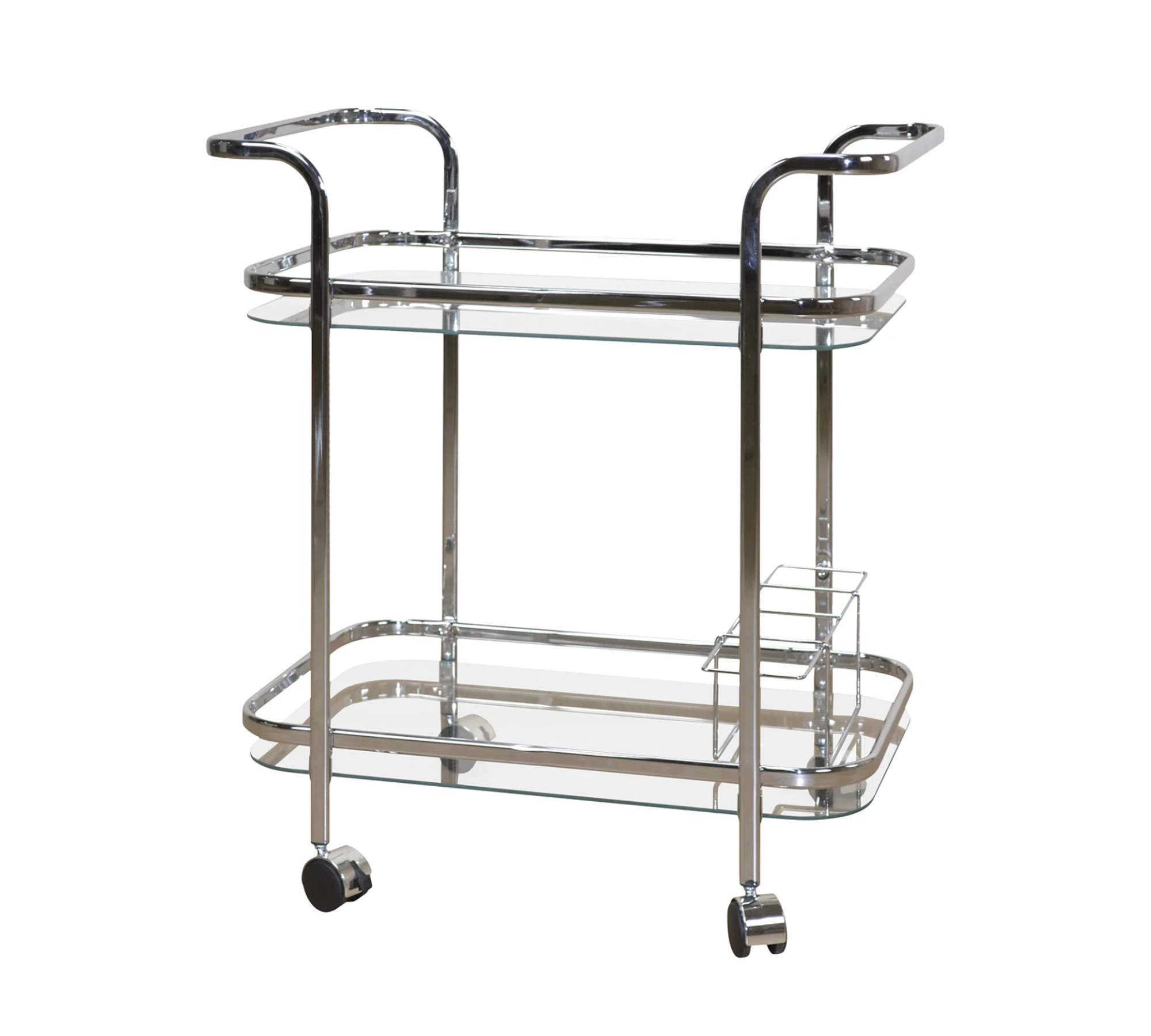 Servierwagen Glas Chrom