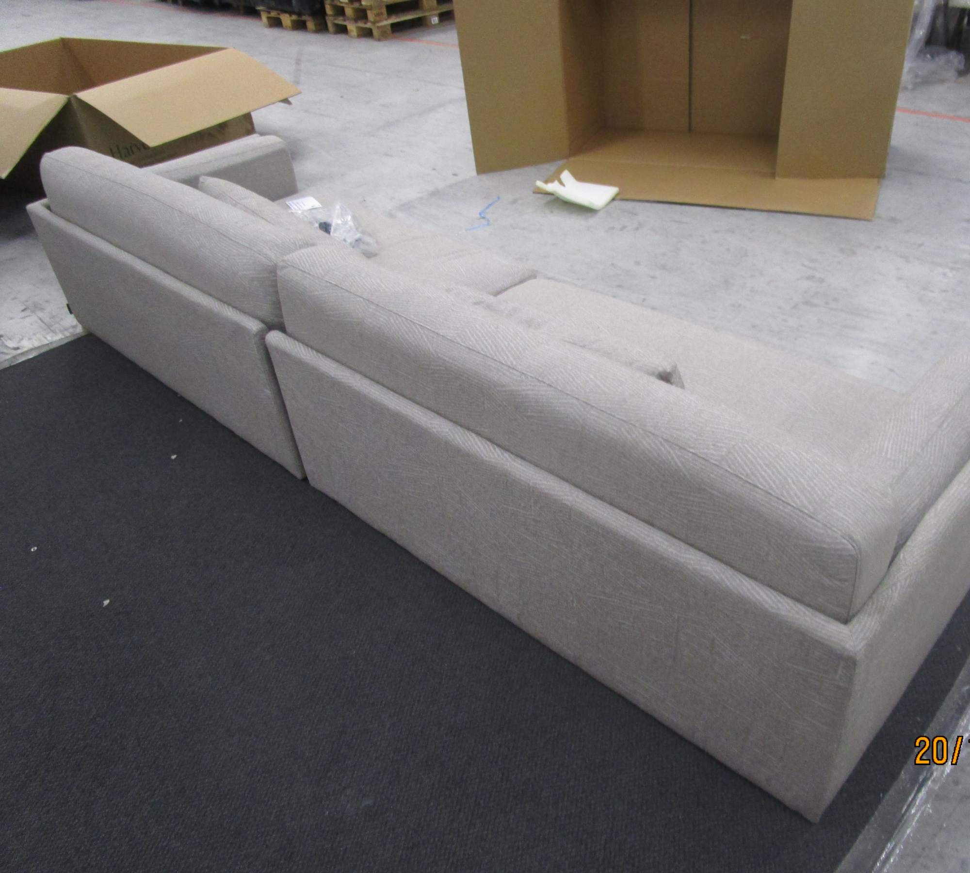 Harvey Sofa 4-Sitzer Bond Taupe