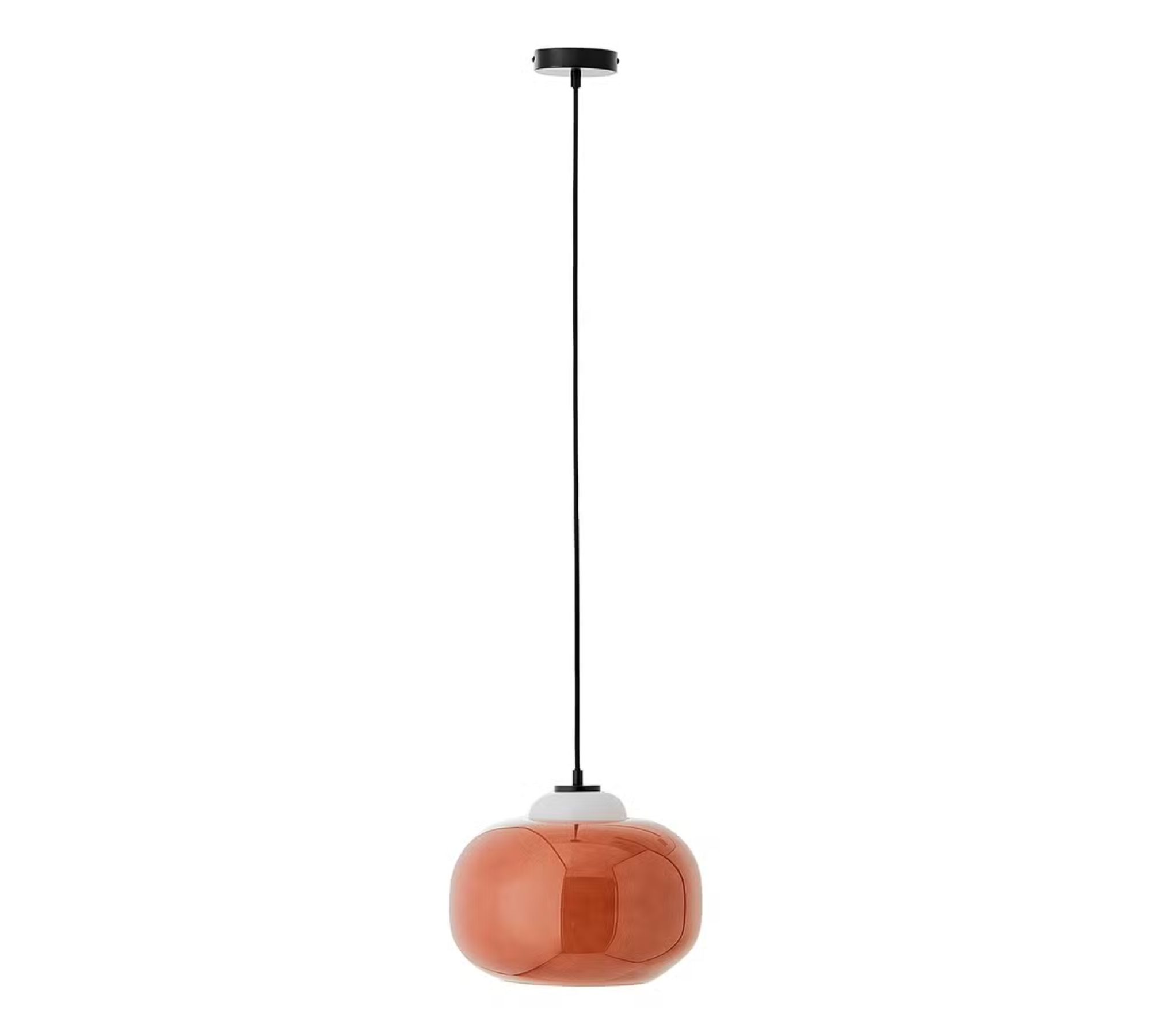 Blop Pendelleuchte Farbglas Orange