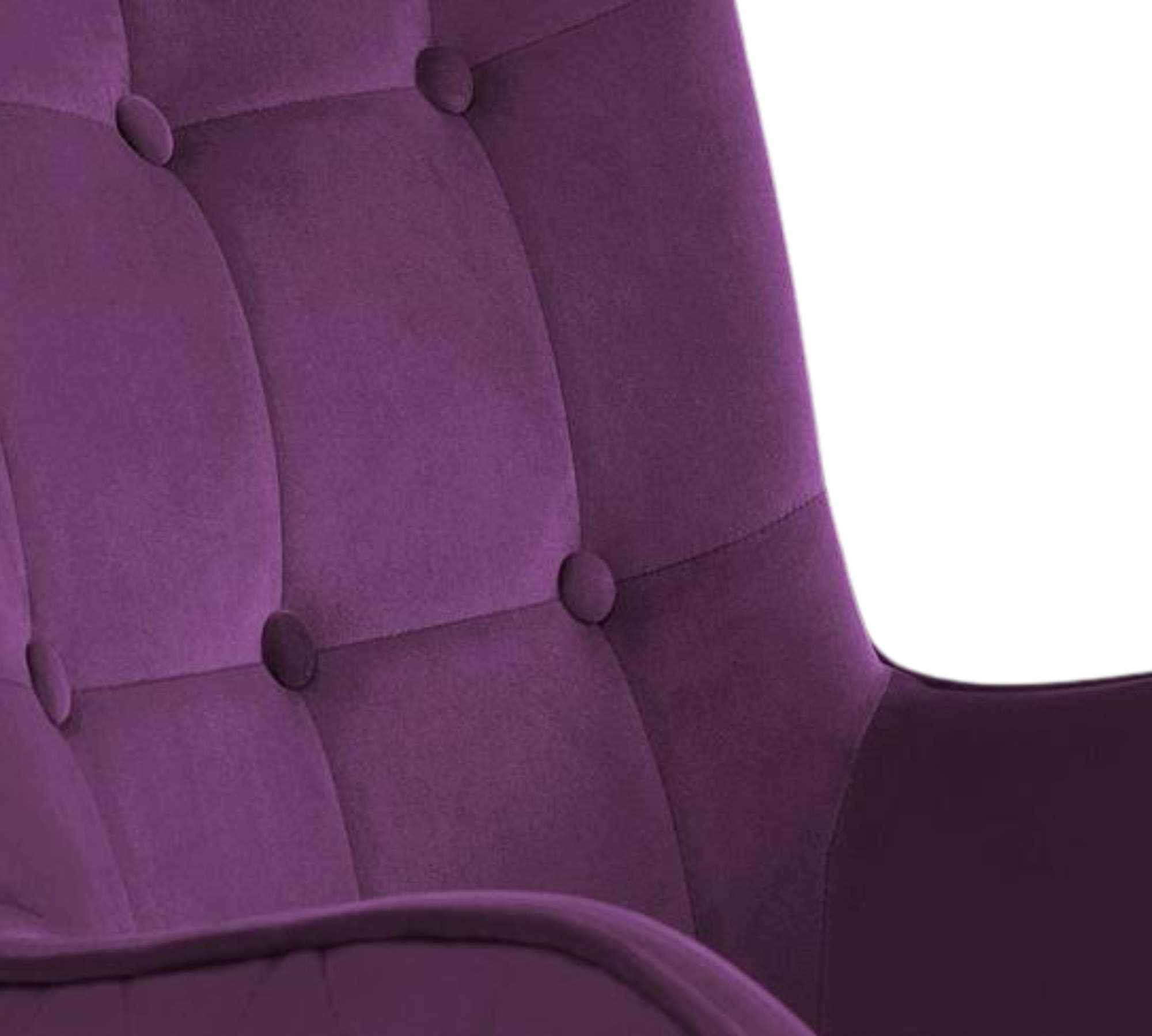Bridget Sessel Samt Massivholz Violett