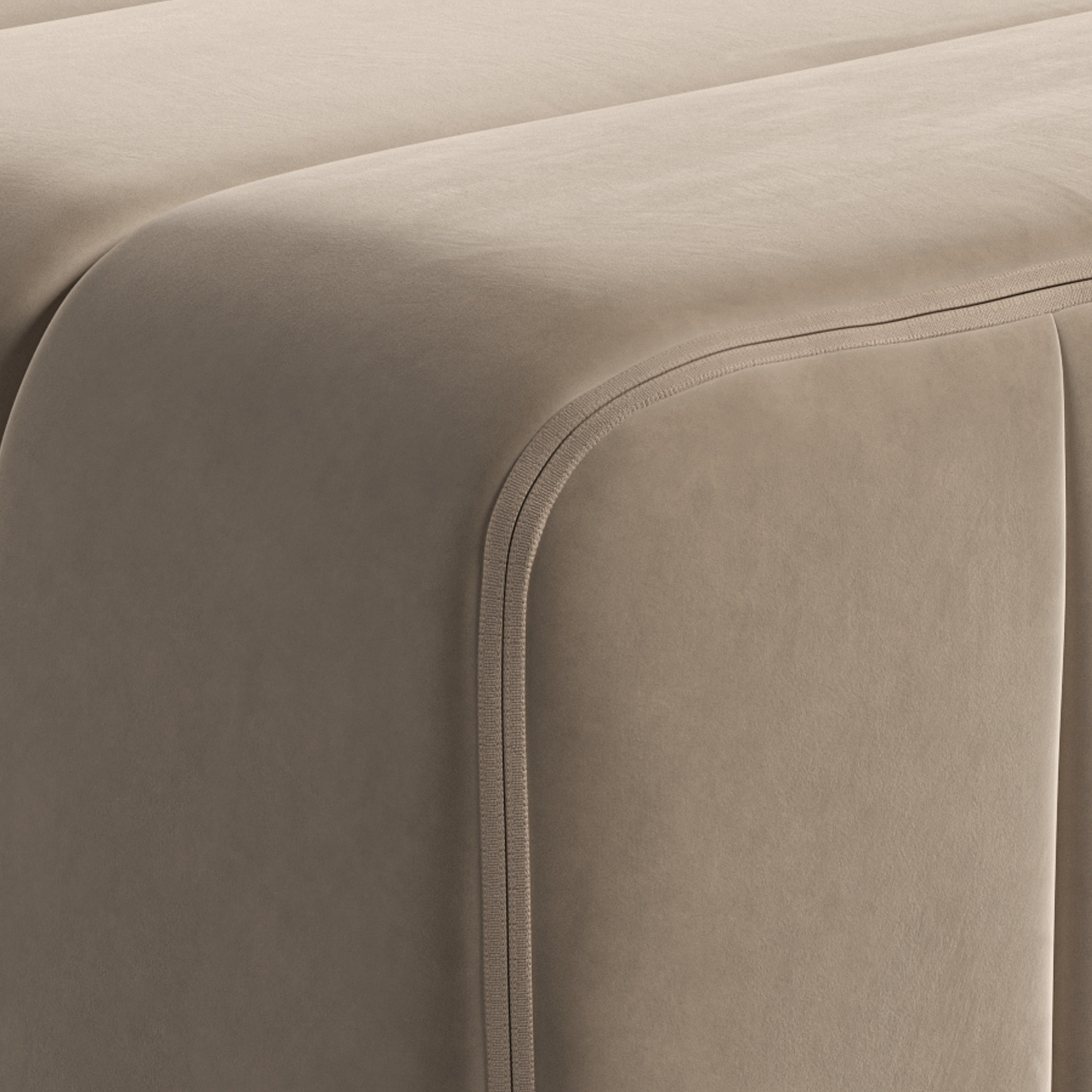 Curt 4 Modular Sofa-Set 2-Sitzer Braun 2x Curt-Kissen 60x30