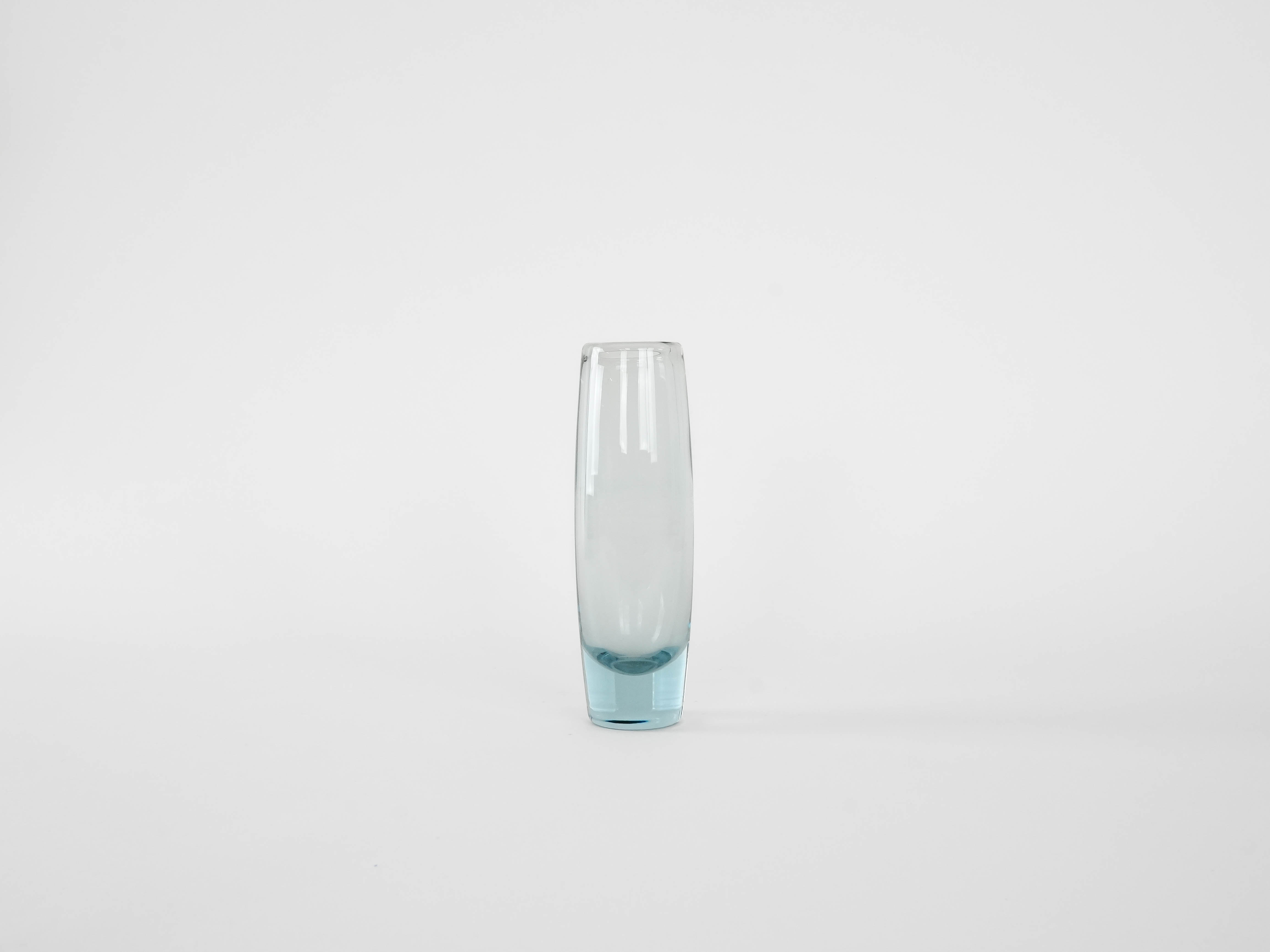 Glasvase Transparent 1950er Jahre