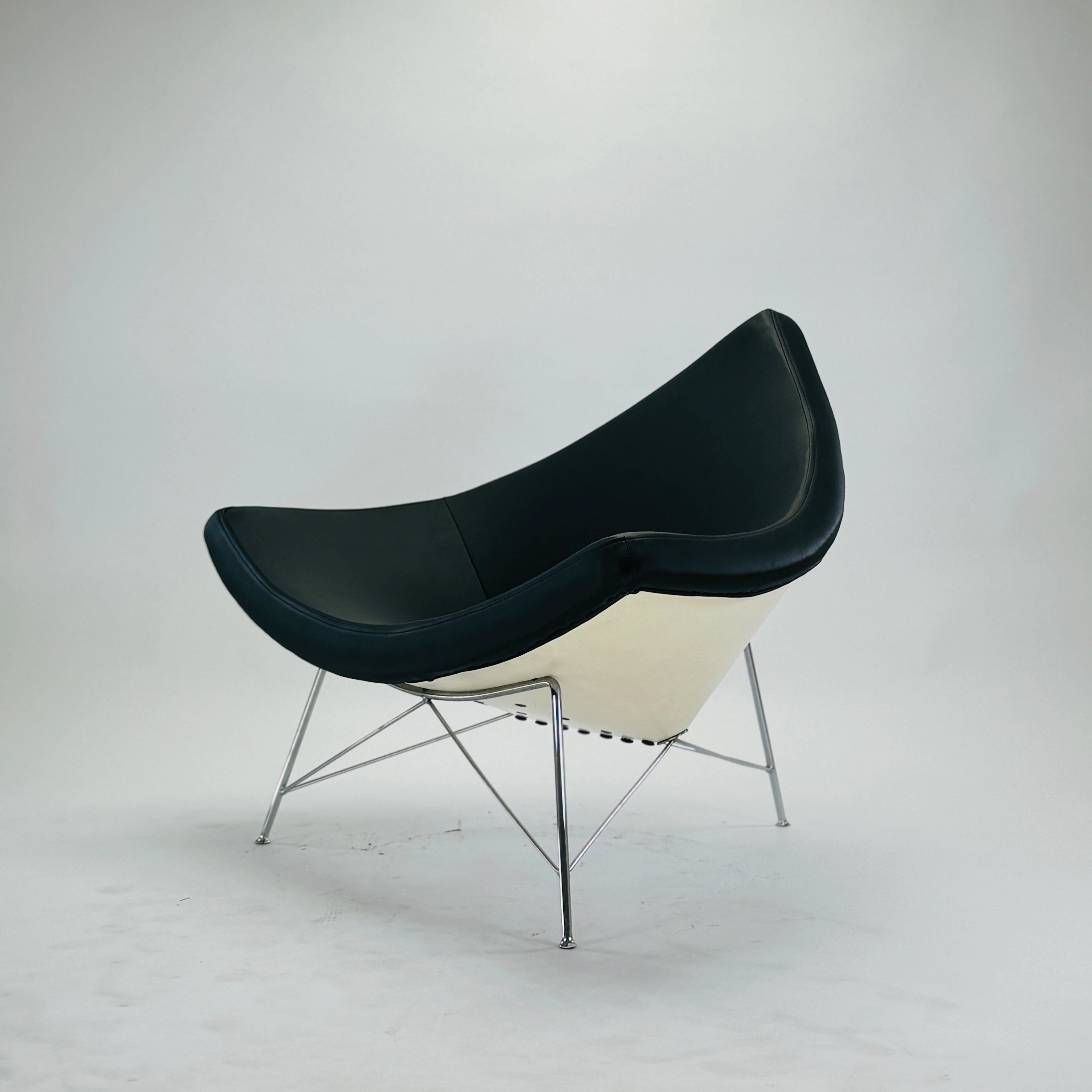 Coconut Chair Leder Schwarz