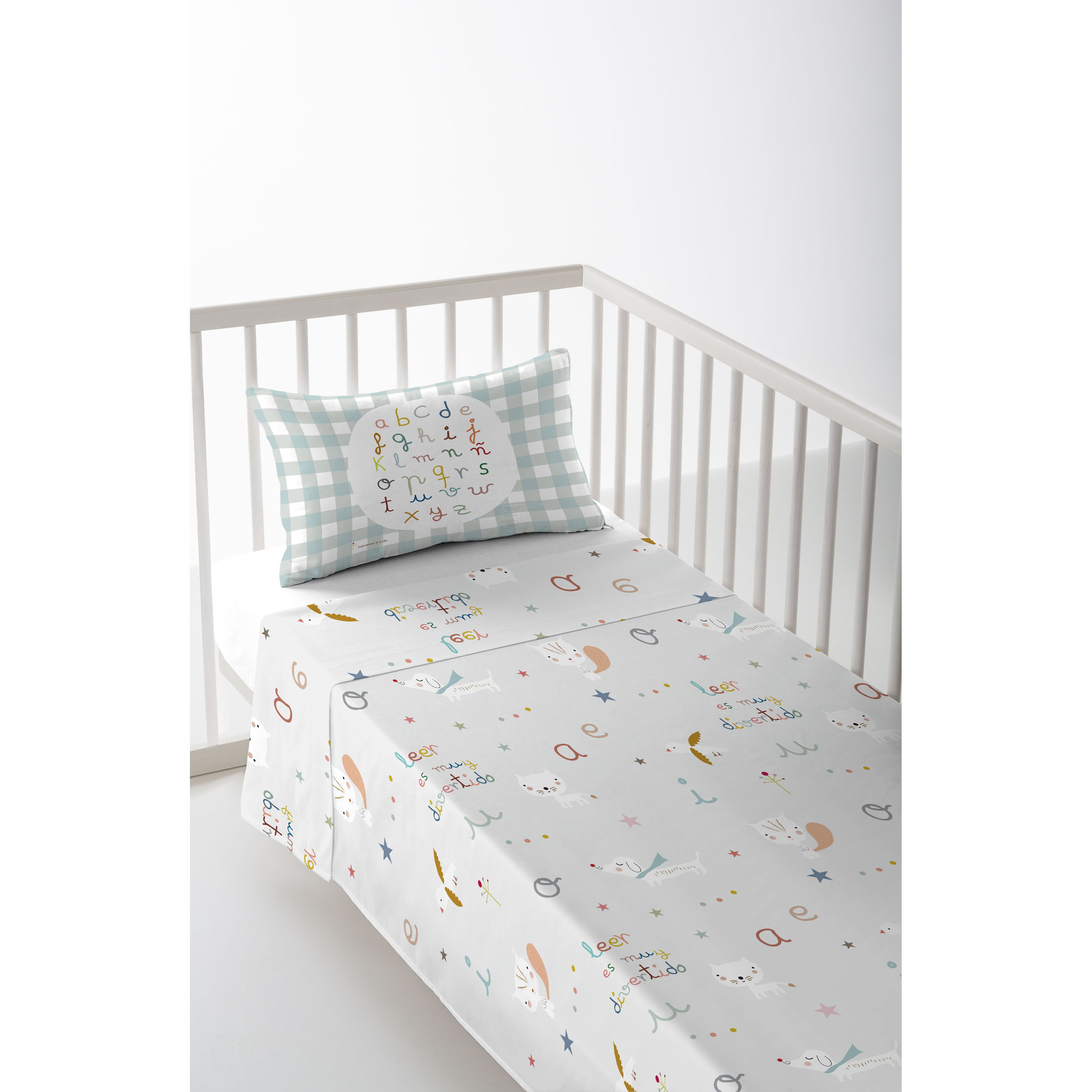 Bettlaken & Kopfkissenbezug für Bettbreite 60cm Baumwolle