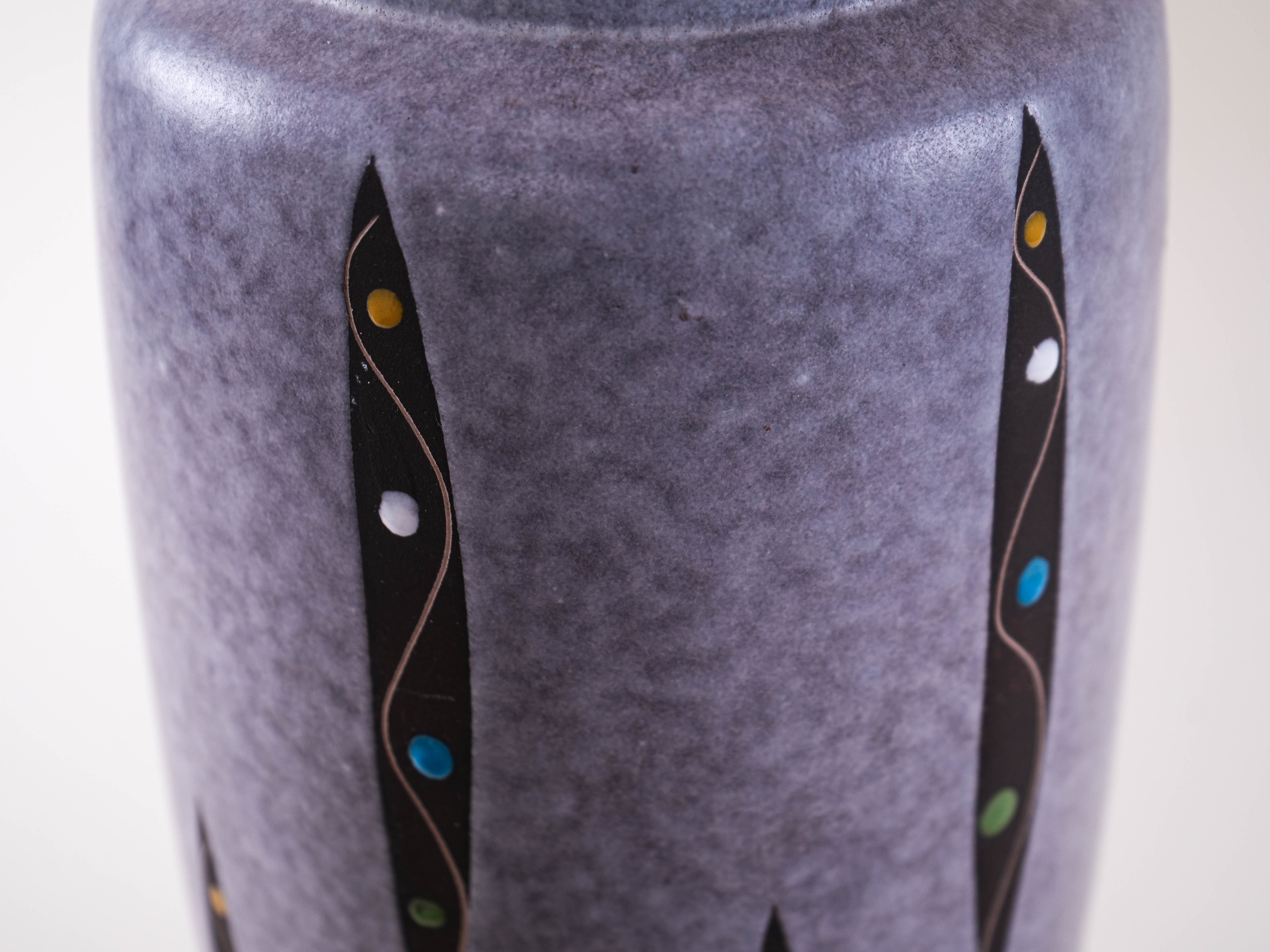 Ceramic Vase Grey 1960s