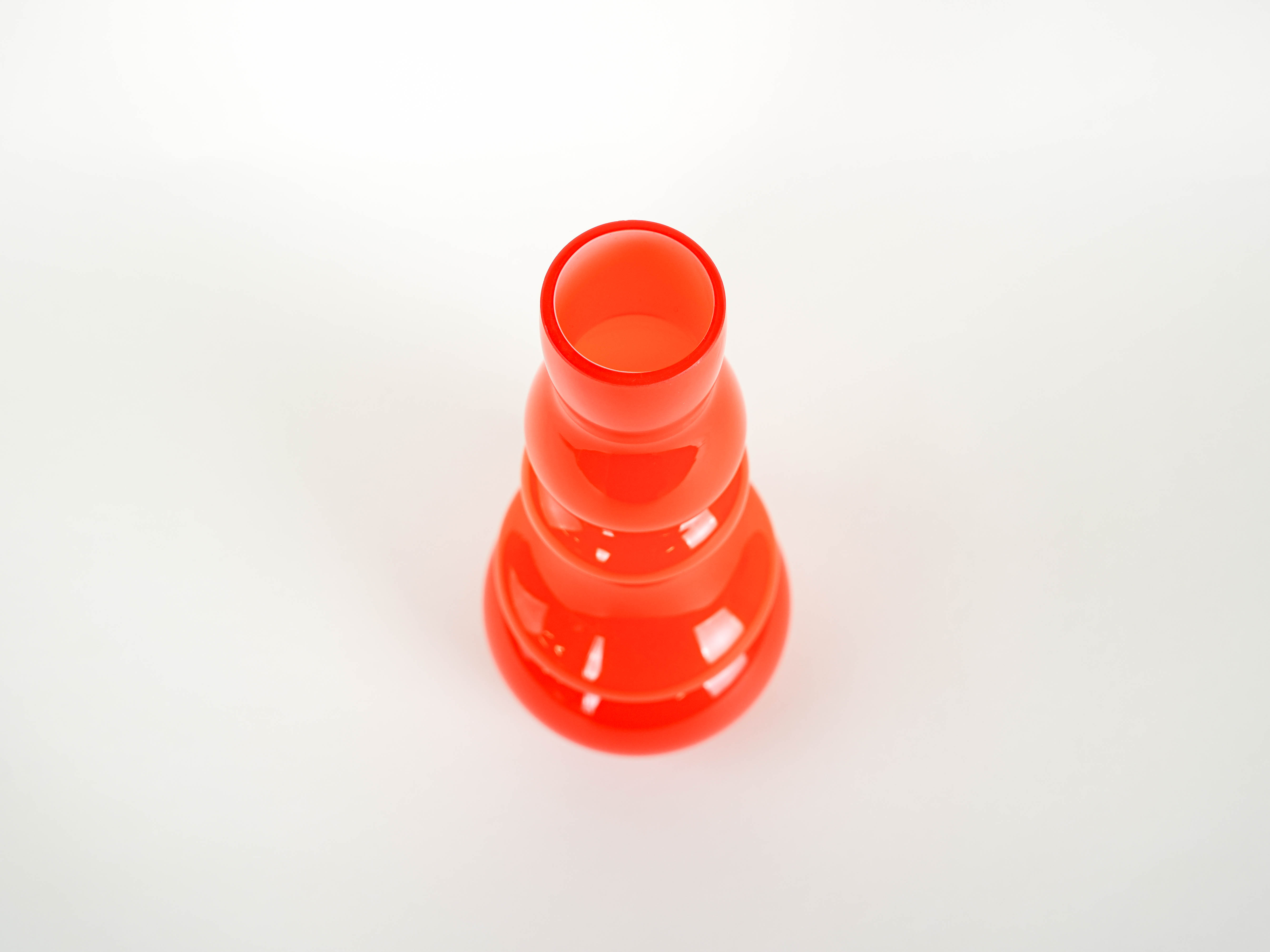 Ora Glass Vase 1960s Orange