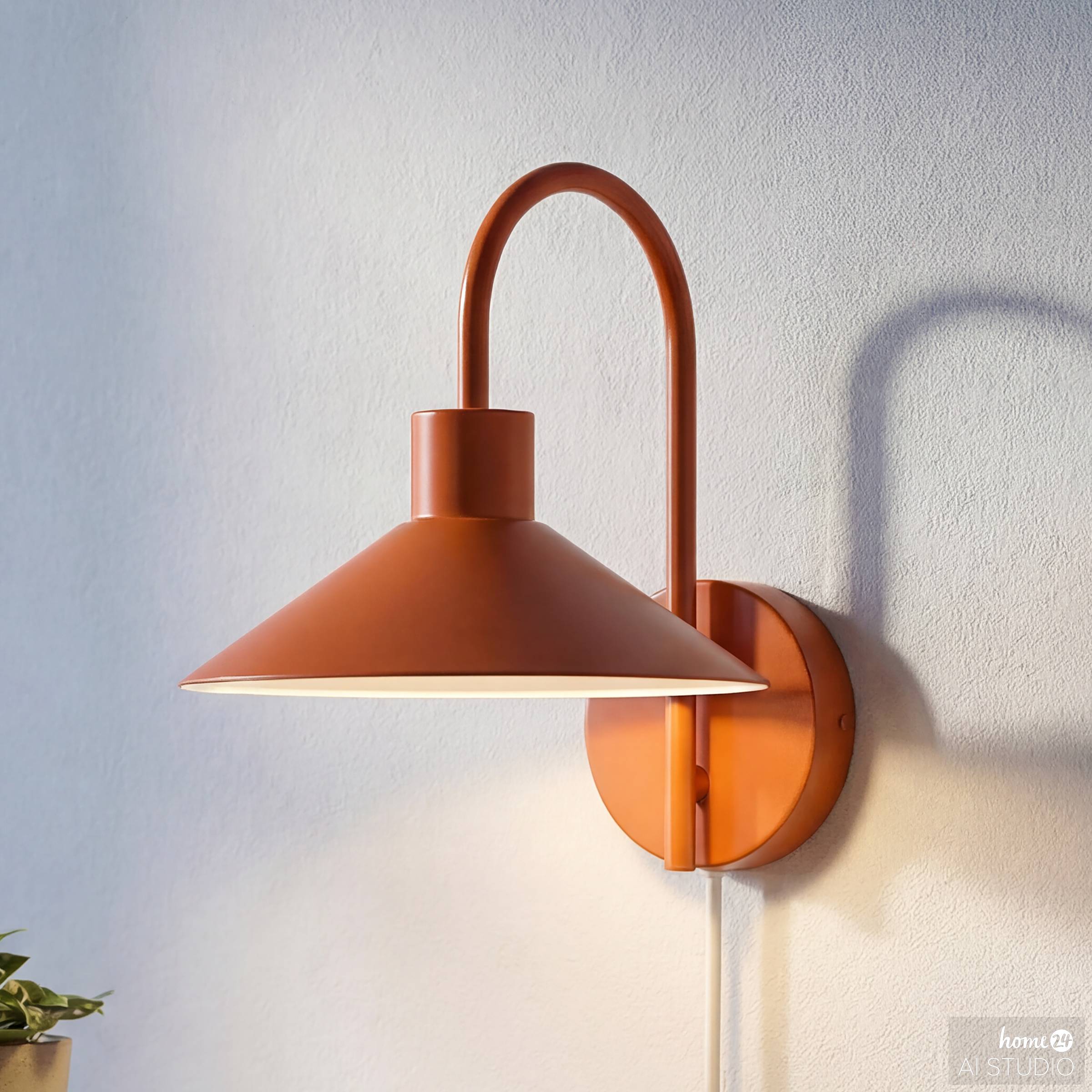 Wandleuchte Corus 1-Flammig Eisen Rostbraun