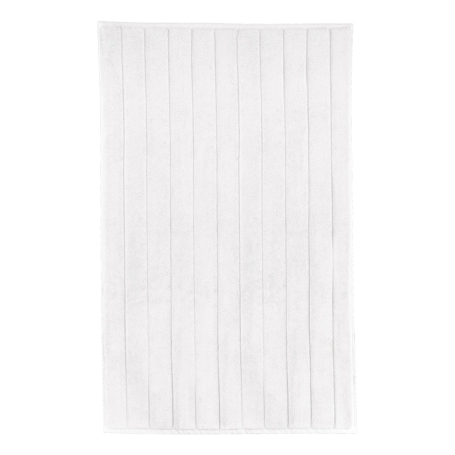 Badematte Strada Baumwollstoff Weiß