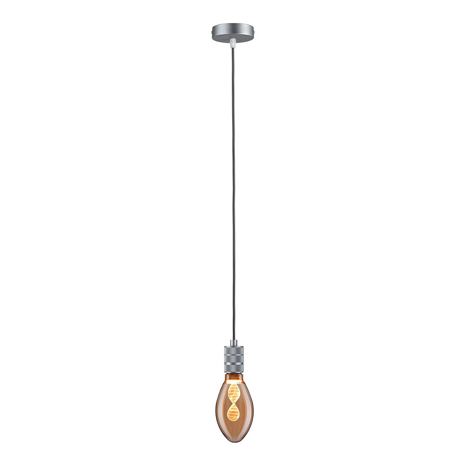 Neordic Tilla Pendelleuchte Aluminium Microfaser Grau