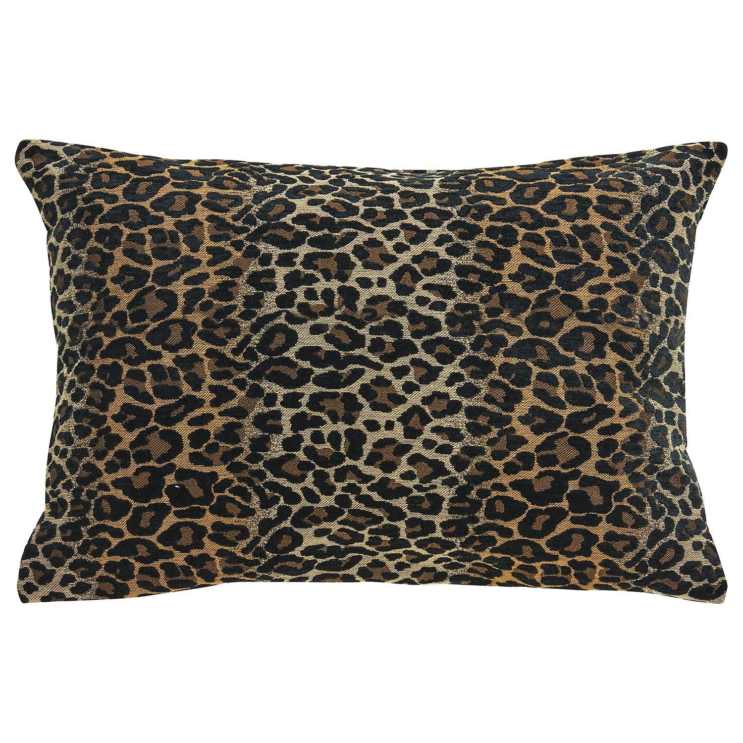 Leopard  Pillowcase Woven fabric Brown Beige 40x60cm