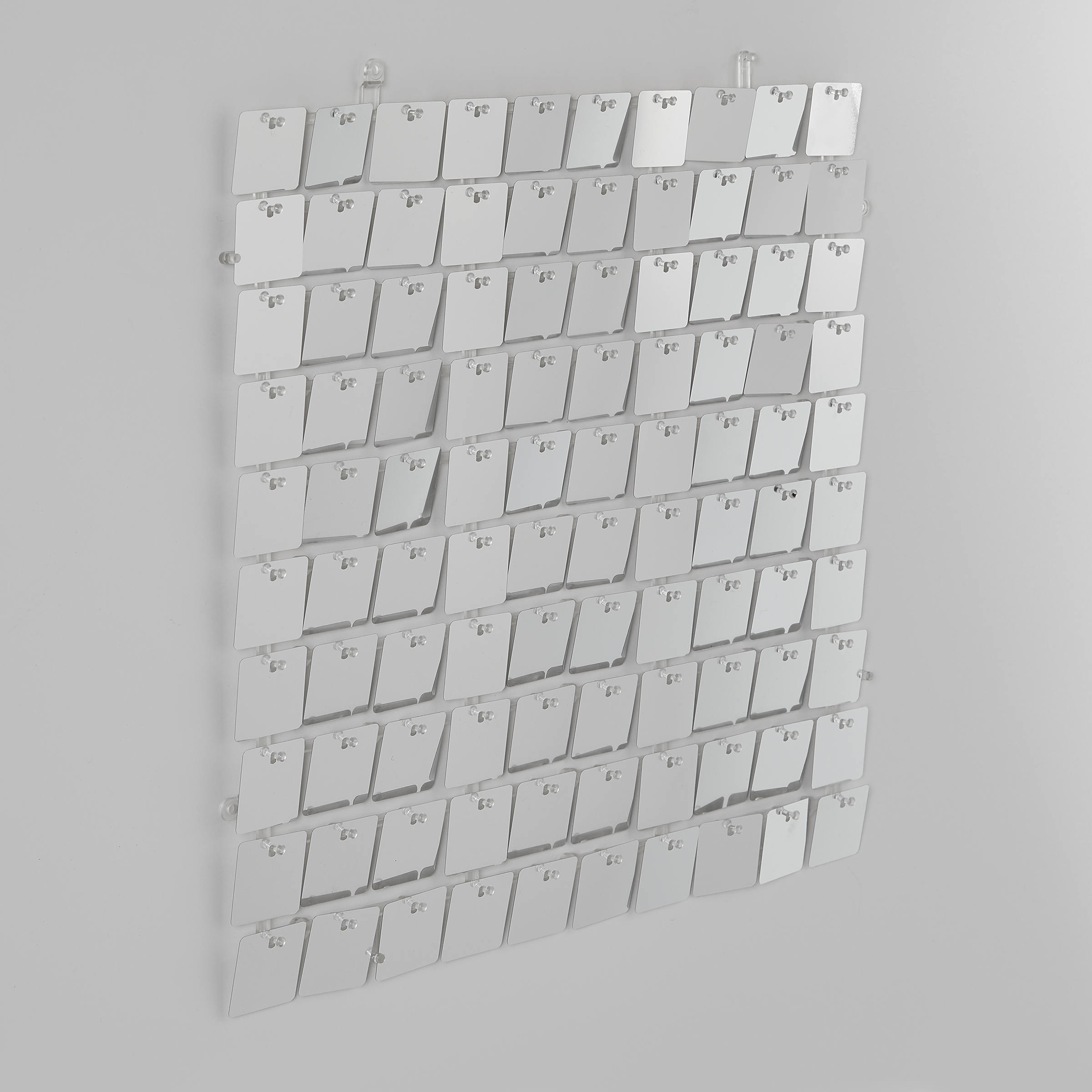 4x Disco Wanddekoration-Set Silber