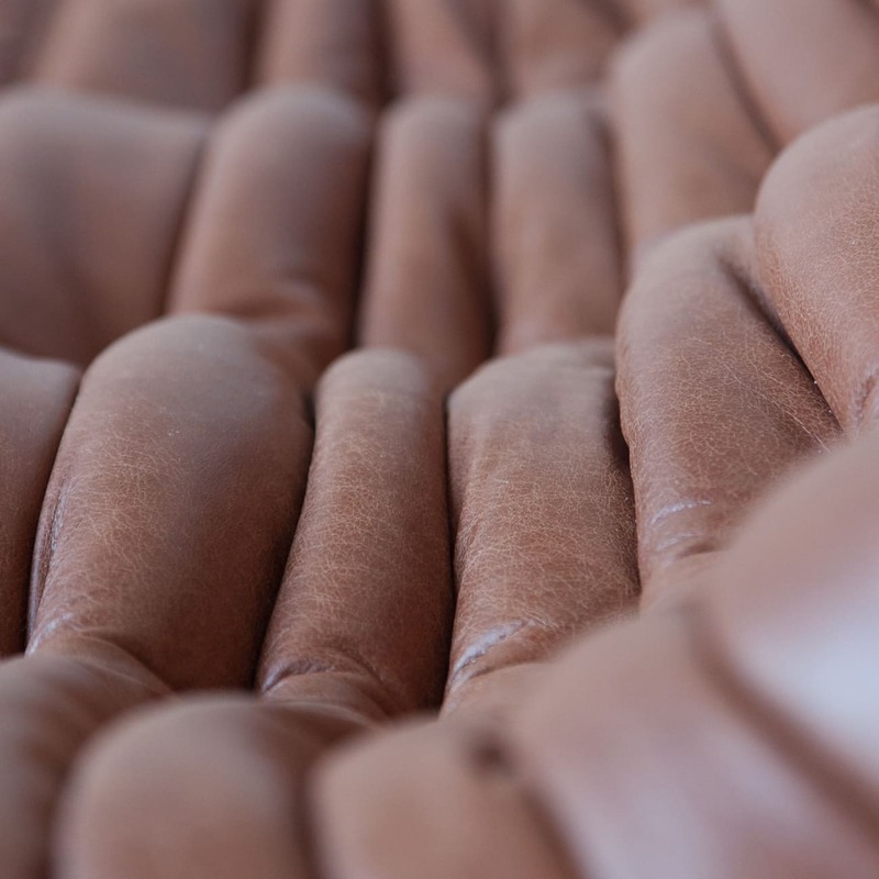 Togo Sofa 3-seater Pull-Up-Leather Kentucky Brown