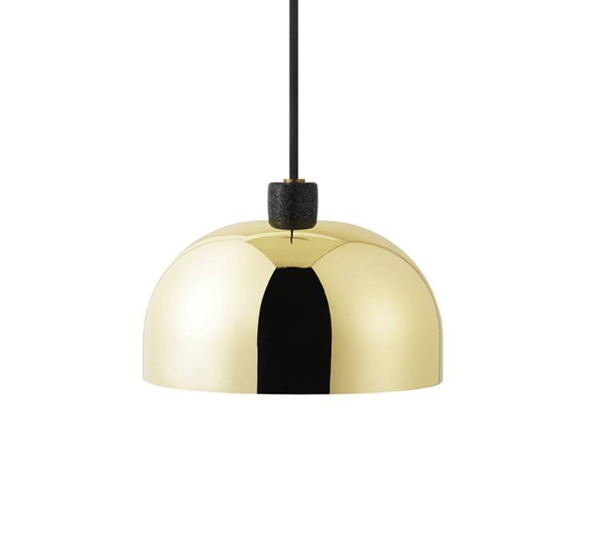 Grant Pendelleuchte Stein Metall Gold