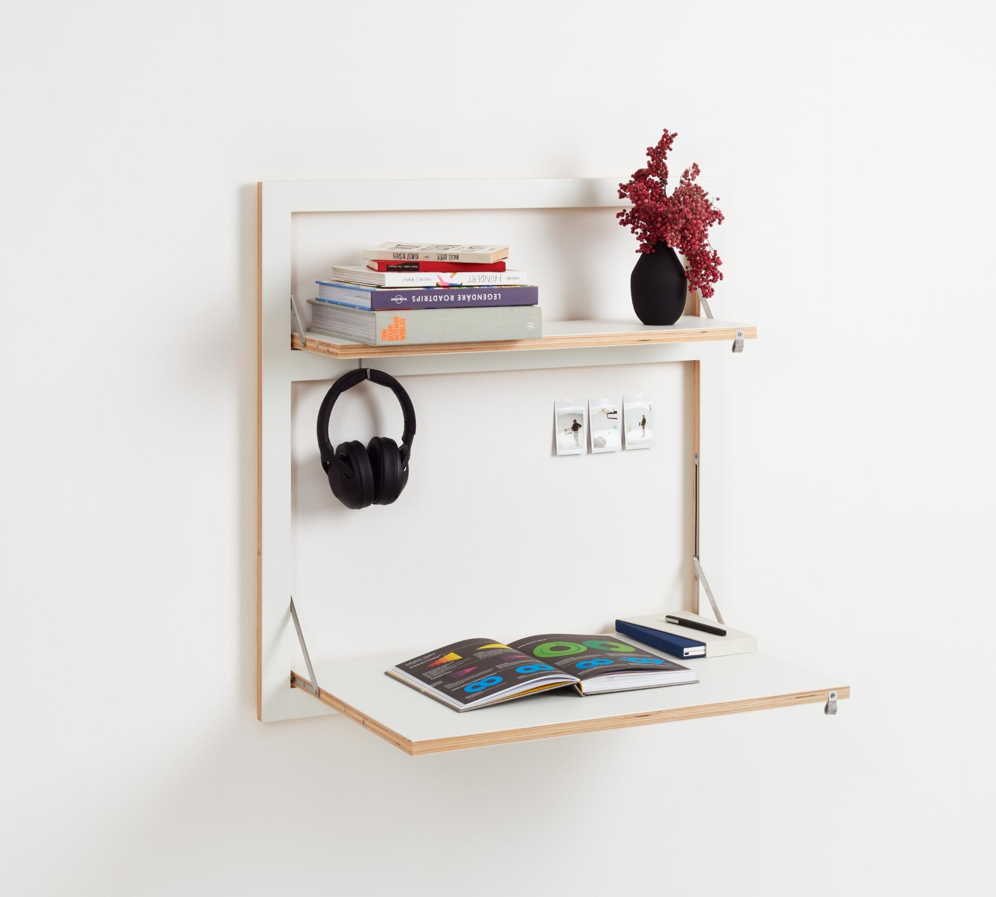 Fläpps Sekretär 80x80-2 Weiß