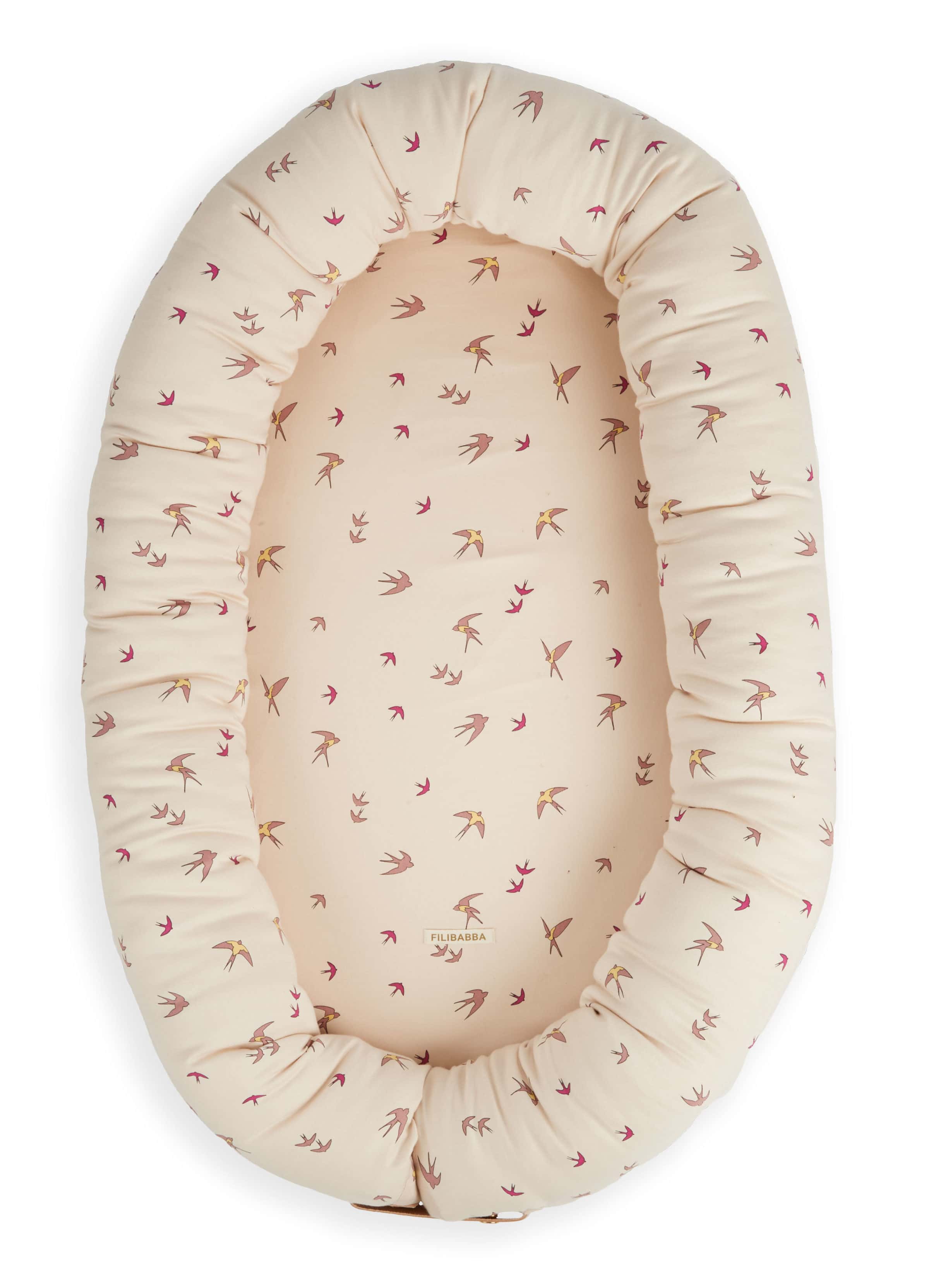 Dancing Swallow Babynest Bio-Baumwolle Beige